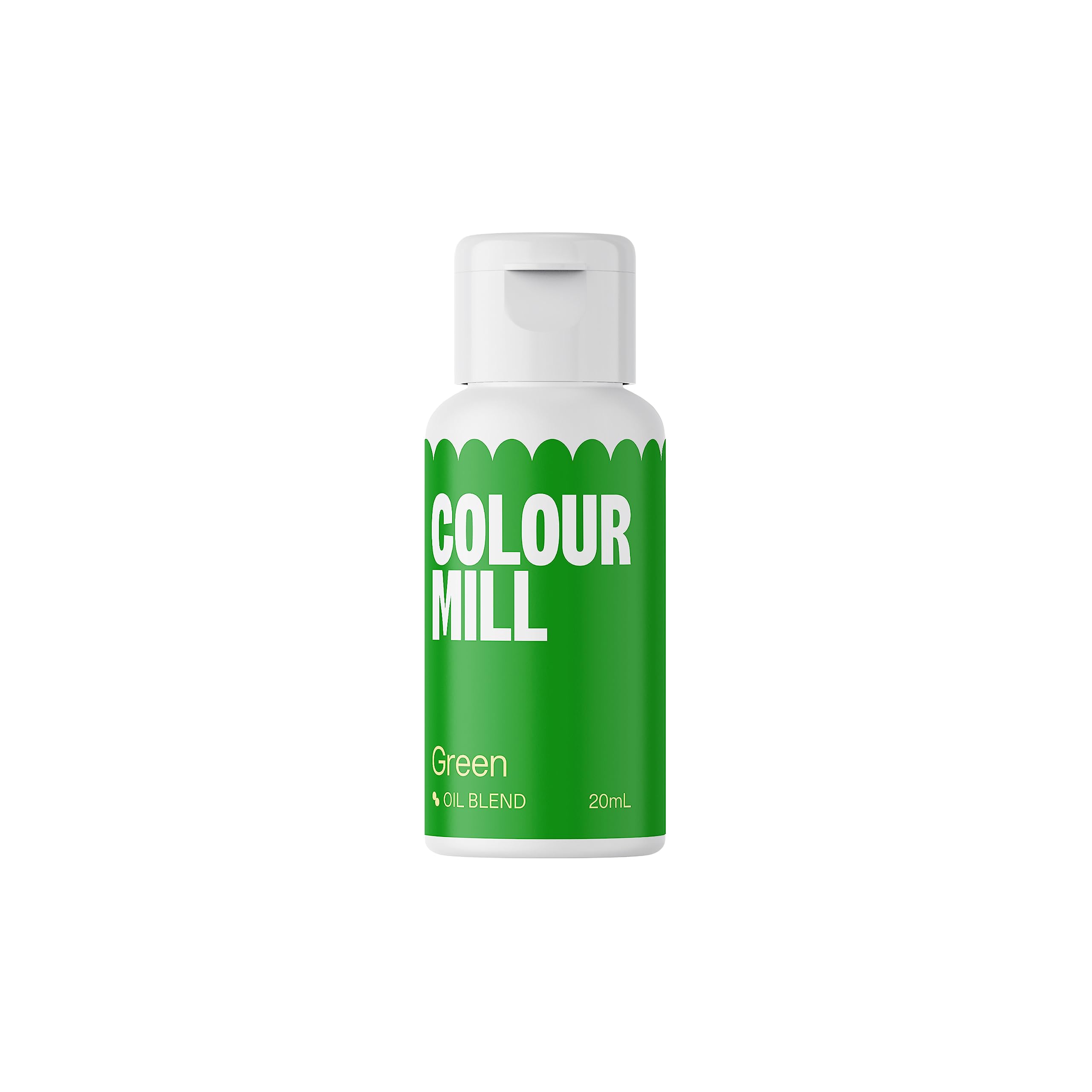 Colour Mill Oil Blend Green Lebensmittelfarbe auf Ölbasis - Lebensmittelfarben für Schokolade, Fondant, Cupcakes, Kuchen, Backen, Macaron - Food Coloring für Tortendeko - 20ml Grün 20 ml Angebot bei HelloDeals