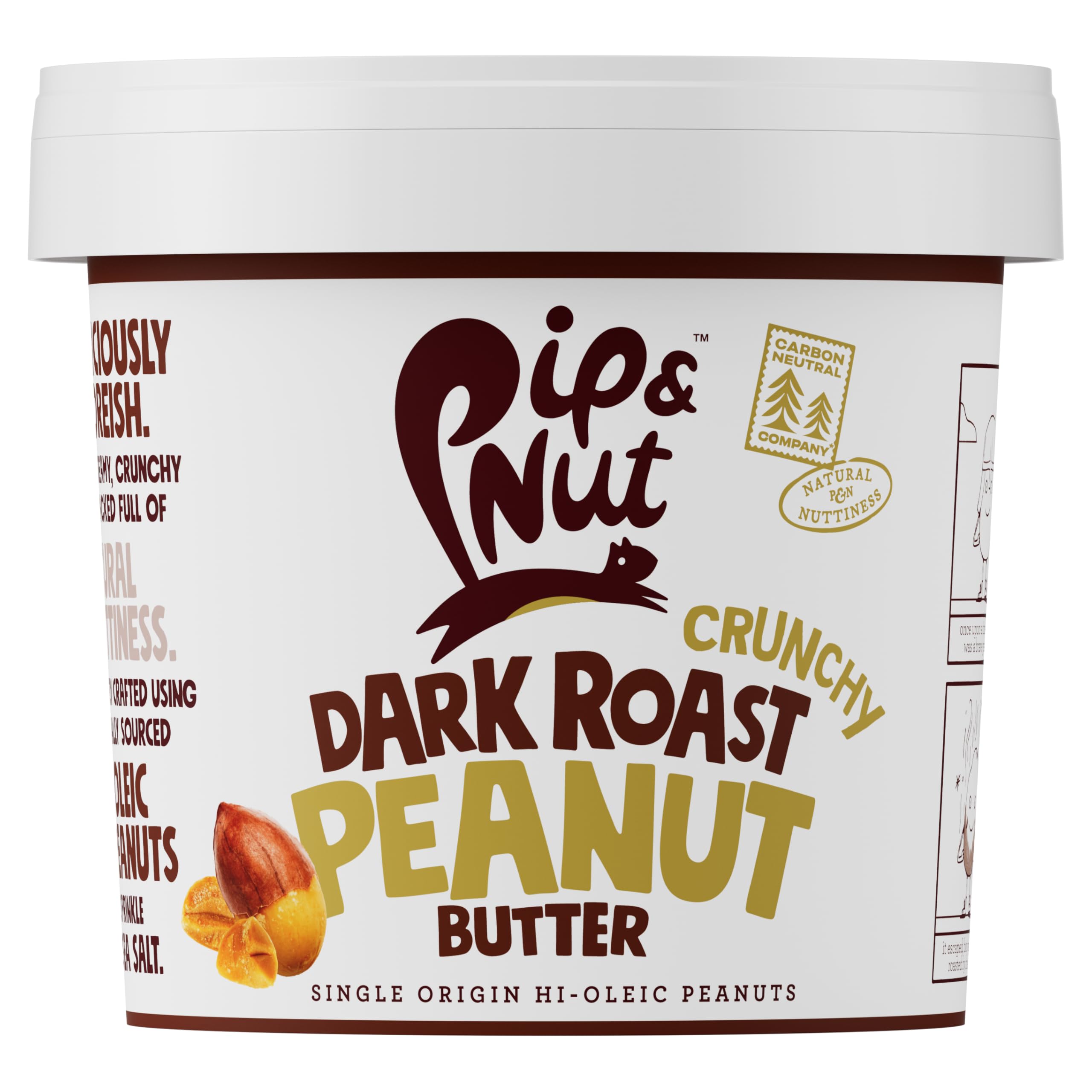 Pip & Nut – Ultimative extra knusprige, dunkel geröstete Erdnussbutter (1 kg) | Kein Palmöl, ohne Zuckerzusatz, ein natürliches Produkt, vegan und Einzelner Ursprung Hi-Oleic Erdnüssed, 1 Stück Angebot bei HelloDeals