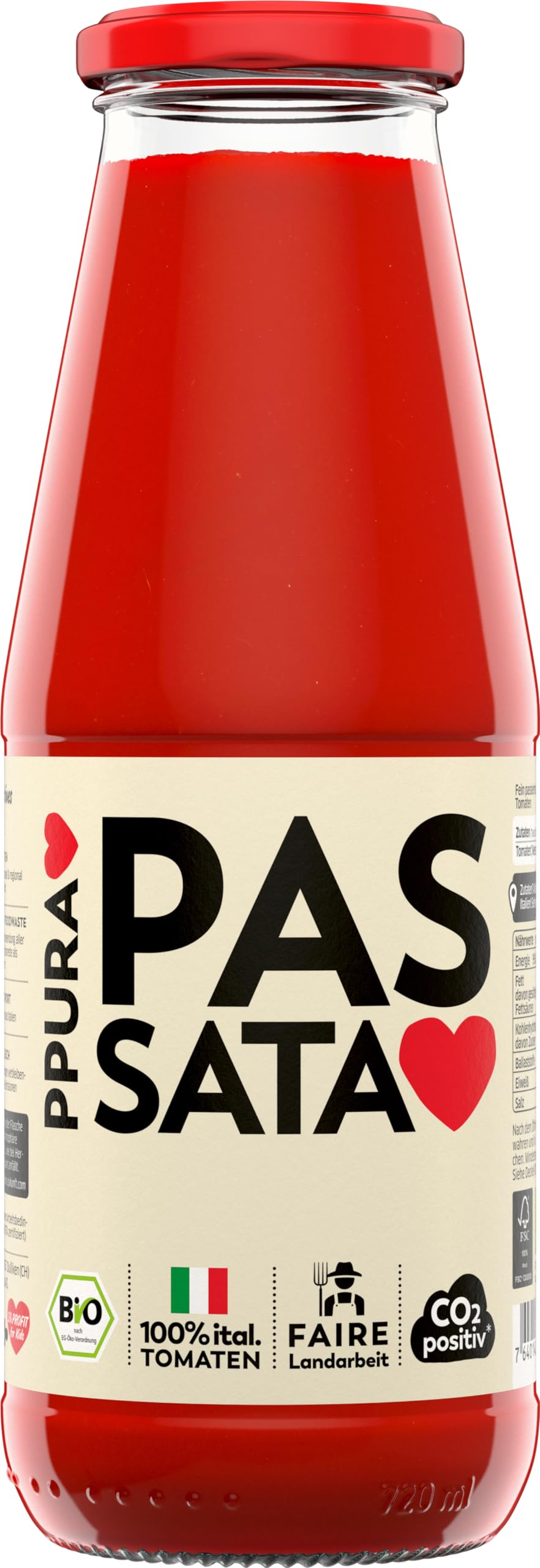 PPURA Passata 700g – Samtig passierte Tomaten mit Bio-Tomaten, 100% natürlichen Zutaten, ohne Farb- & Zusatzstoffe, traditionell hergestellt – Made in Italy Angebot bei HelloDeals
