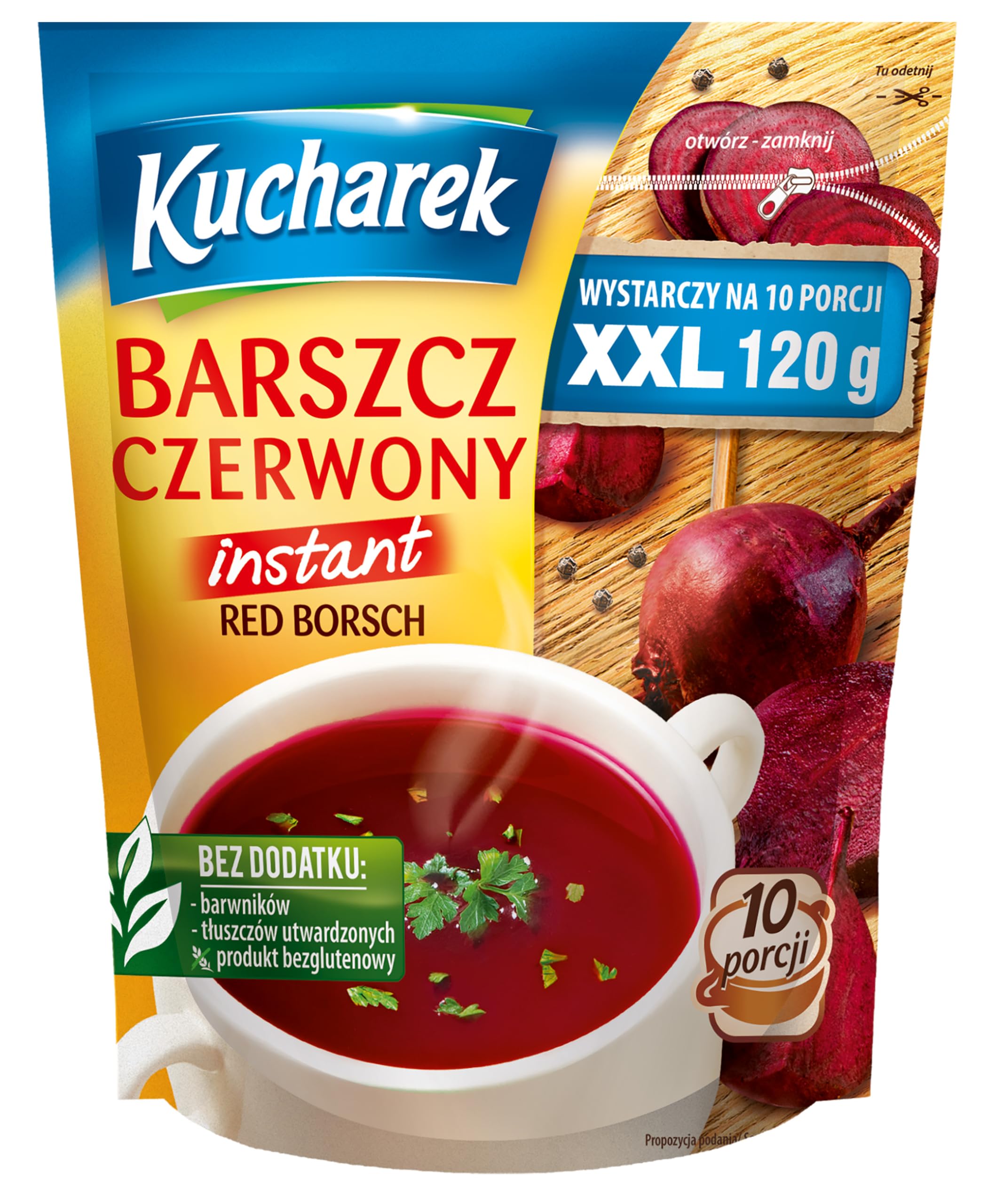 2er Pack Kucharek Barszcz czerwony – Rote-Bete-Borschtschsuppe, 2x120g Angebot bei HelloDeals