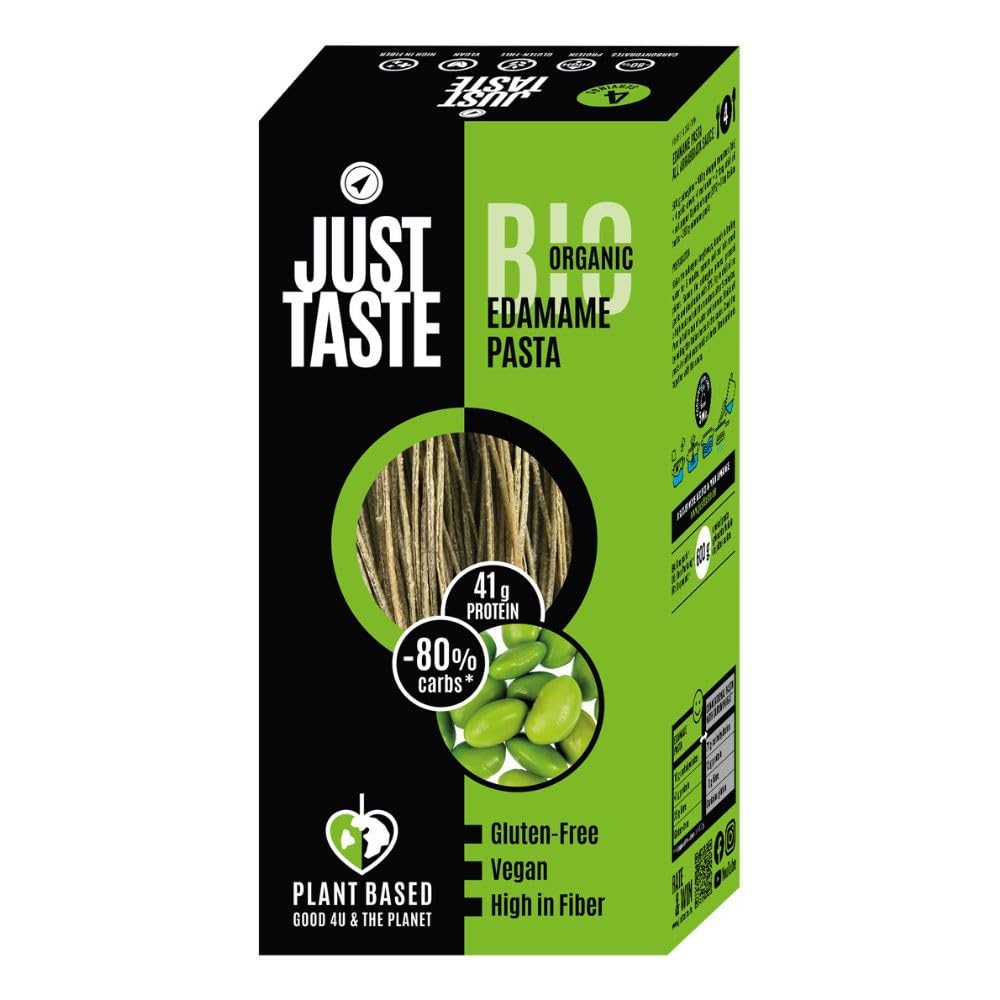 JUST TASTE – BIO Edamame Spaghetti/Capellini - 37g PROTEIN - Edamame Nudeln ideal für Sportler - Low Carb - 250g (6er Pack) Edamame 250 g (6er Pack) Angebot bei HelloDeals