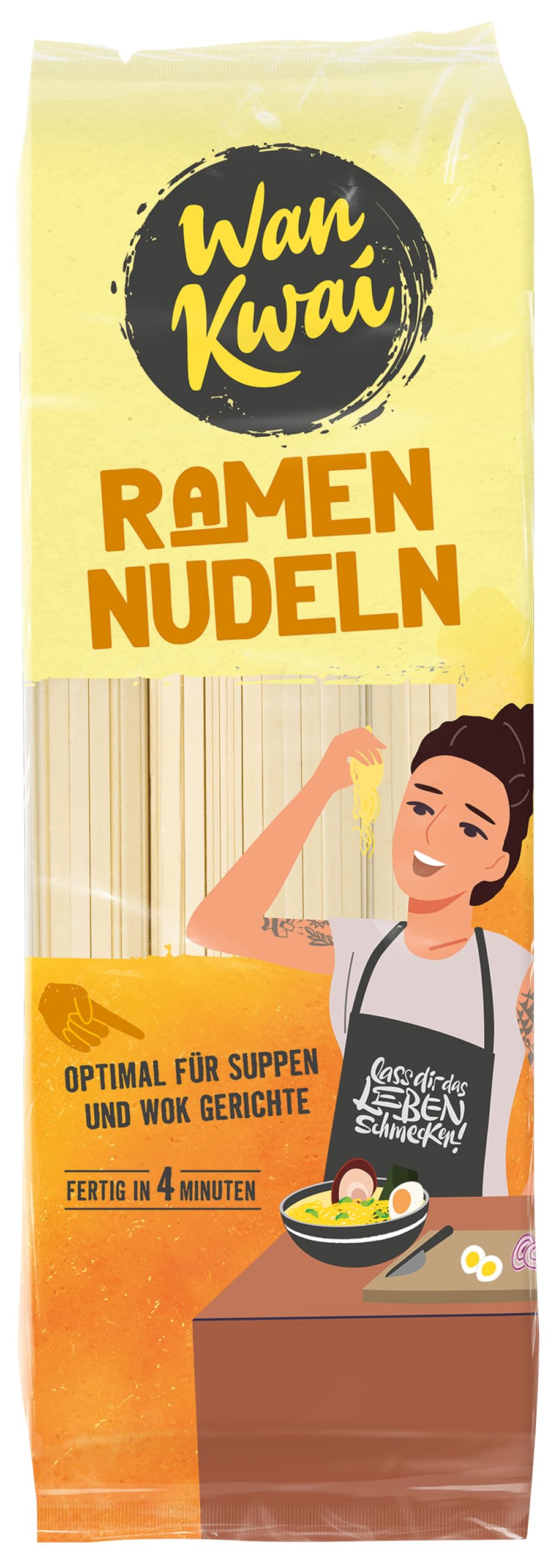 Wan Kwai Ramen Nudeln 300g – Authentischer Genuss für deine asiatische Küche. Vielseitig einsetzbar, schnell zubereitet, hochwertige Zutaten. Ideal für Suppen und Wok-Gerichte. Angebot bei HelloDeals
