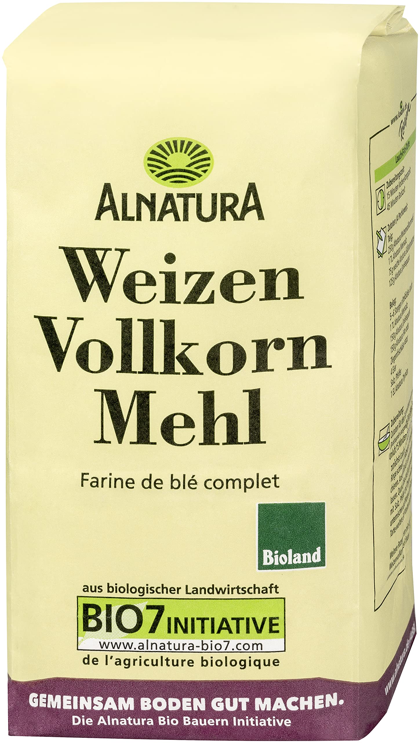 Alnatura Bio Mehl Weizen-Vollkorn, 1 kg Angebot bei HelloDeals