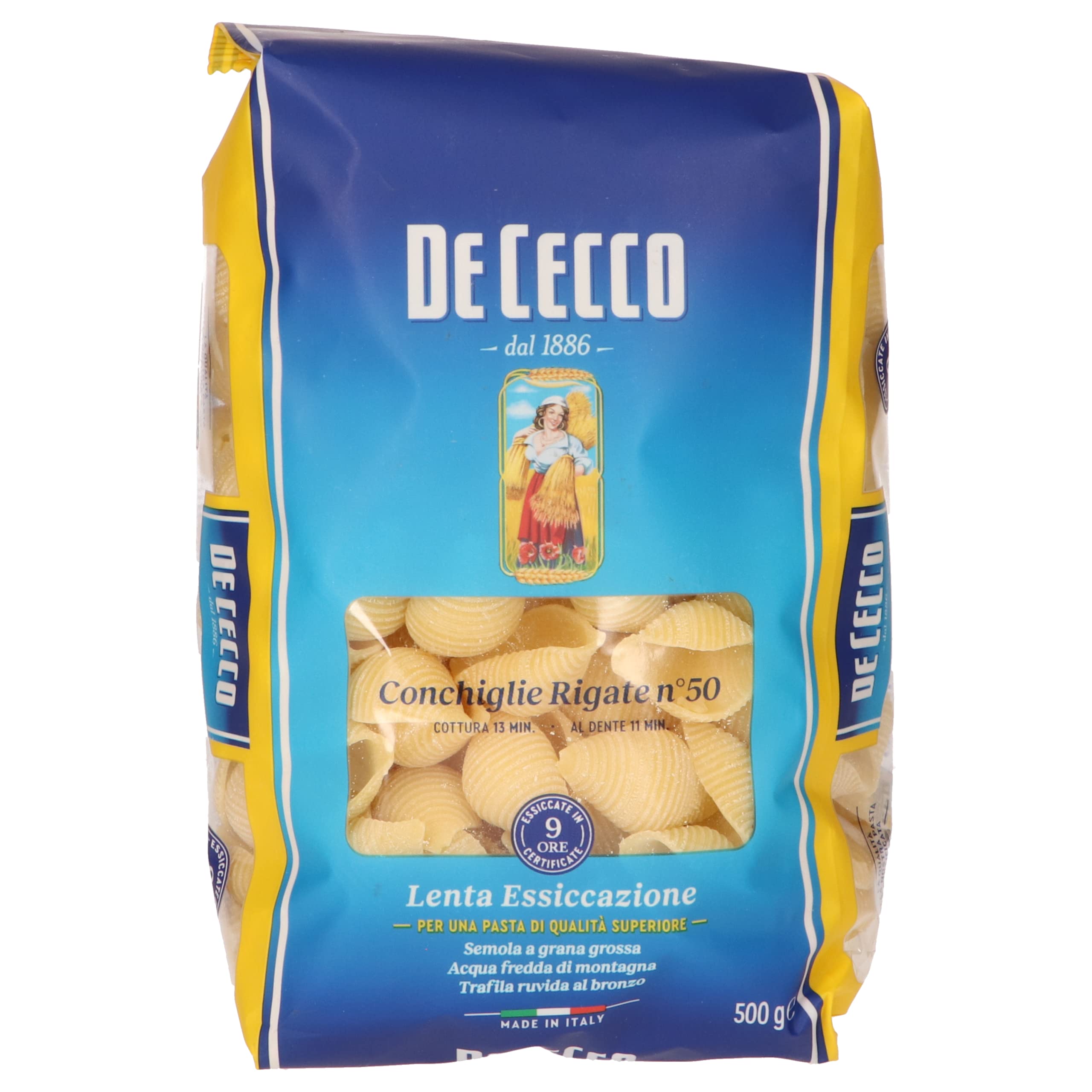 De Cecco Conchigli Rigate, 500 g (1er Pack) Angebot bei HelloDeals