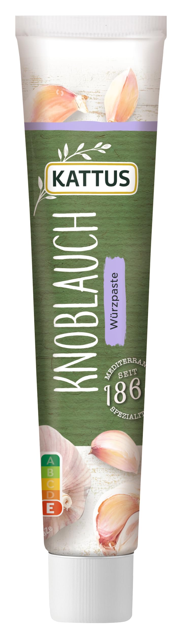 Kattus - Knoblauchpaste | Würzpaste für frischen Knoblauchgeschmack aus der Tube | 70 g in der wiederverschließbaren Tube Angebot bei HelloDeals