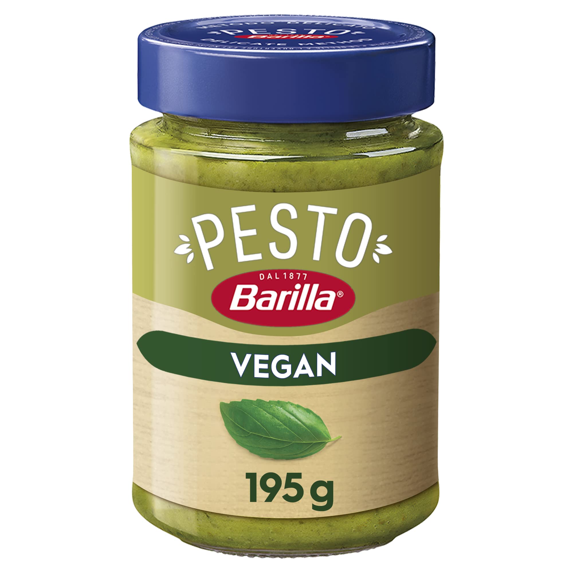 Barilla Pesto Basilico Vegan 1x195g | Glutenfreie Italienische Pasta-Sauce mit Basilikum und Cashewnüssen, vegetarische Nudel-Soße, grünes Pesto Basilikum 195 g (1er Pack) Angebot bei HelloDeals