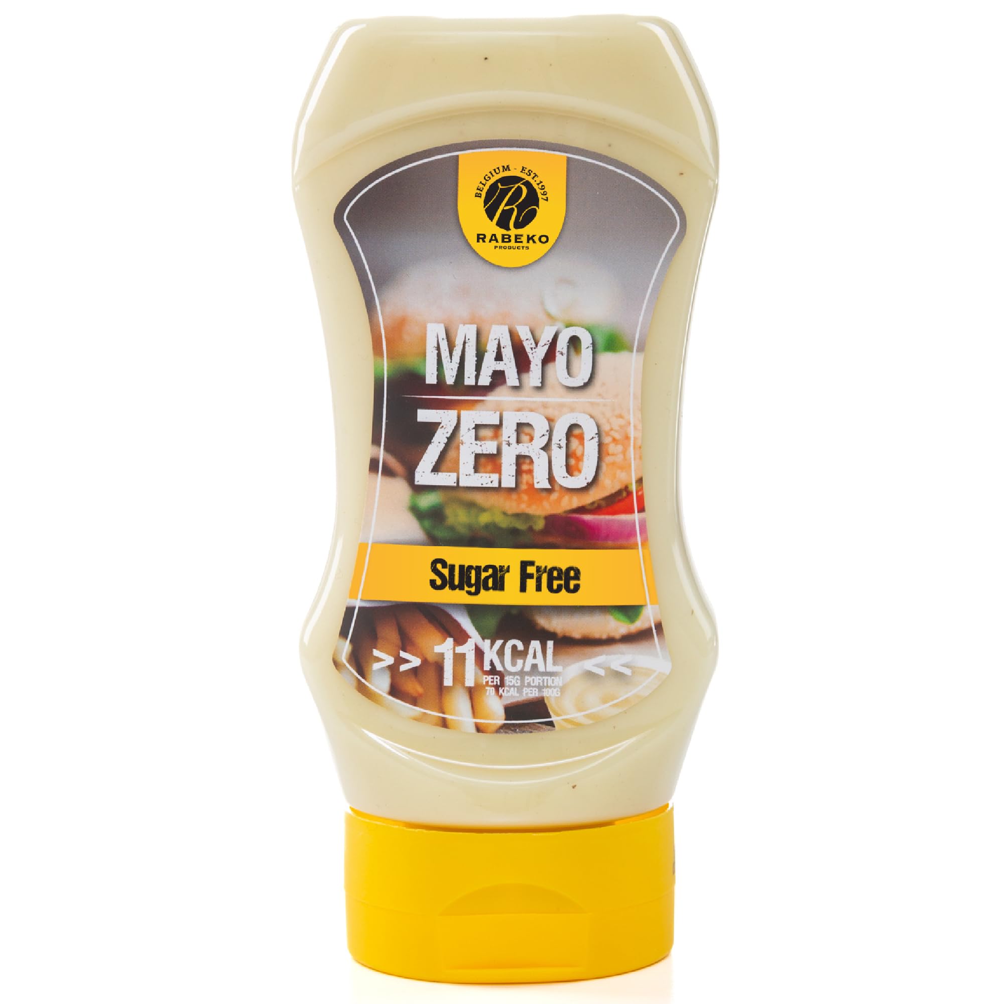 Rabeko Zero Sauce - Mayo, 1 x 350 ml ohne Zucker & wenig Fett - gesunde Low Carb Produkte kalorienreduziert fettreduziert für Salat, Pommes Frites, Burger, Grill - Gluten und Laktosefrei Mayo 1 pack (350ml) Angebot bei HelloDeals