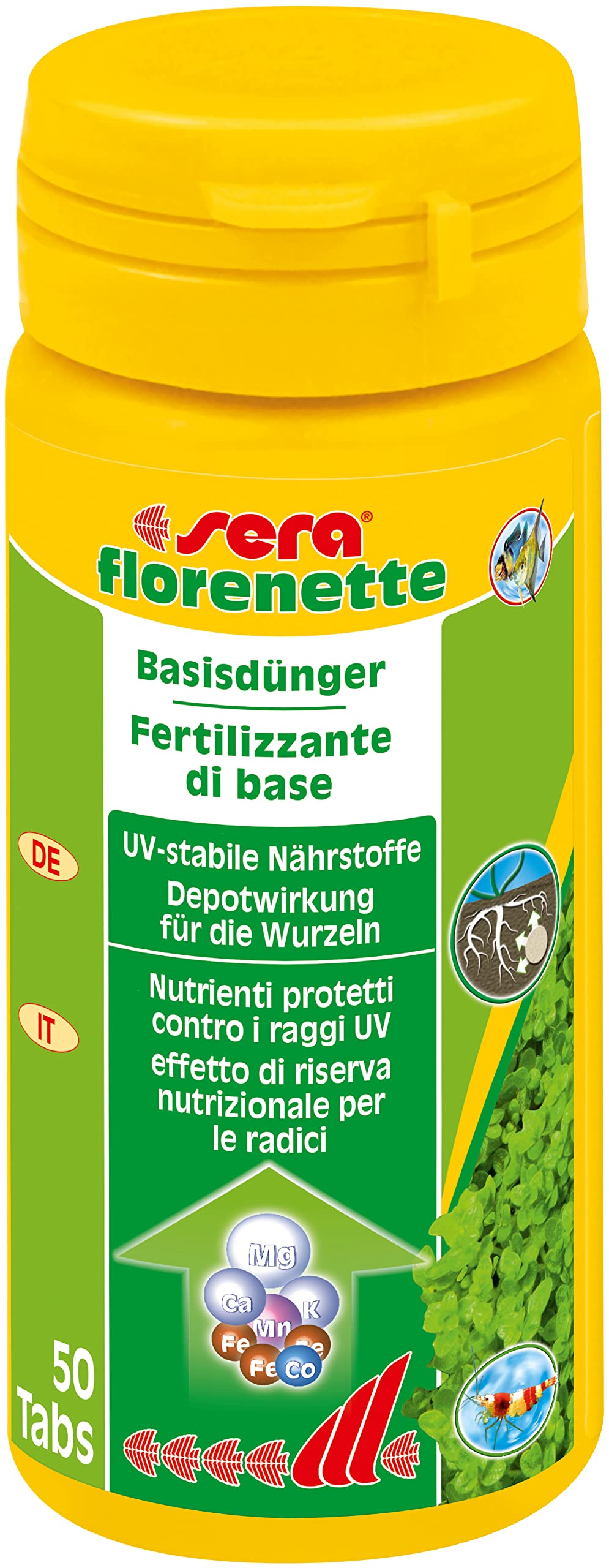 sera florenette 50 Tabletten für prächtige Wasserpflanzen im Aquarium, mit Nährstoffdepot an der Wurzel, Dünger für die Wurzeln, für Aquarienpflanzen, Small Angebot bei HelloDeals