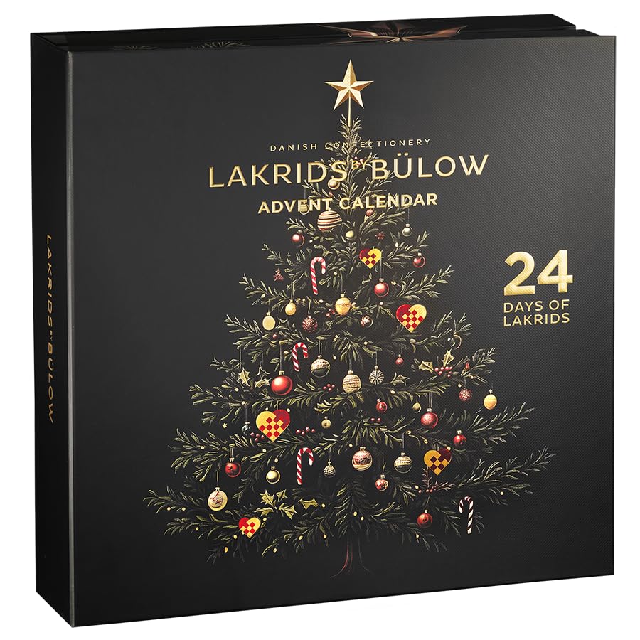 LAKRIDS BY BÜLOW - Lakritz Adventskalender 2025 - Weihnachtskalender mit Dänischer Gourmet Lakritze und Schokolade hergestellt in Kopenhagen - Glutenfrei & ohne Gelatine 2025 Edition 345 g Angebot bei HelloDeals