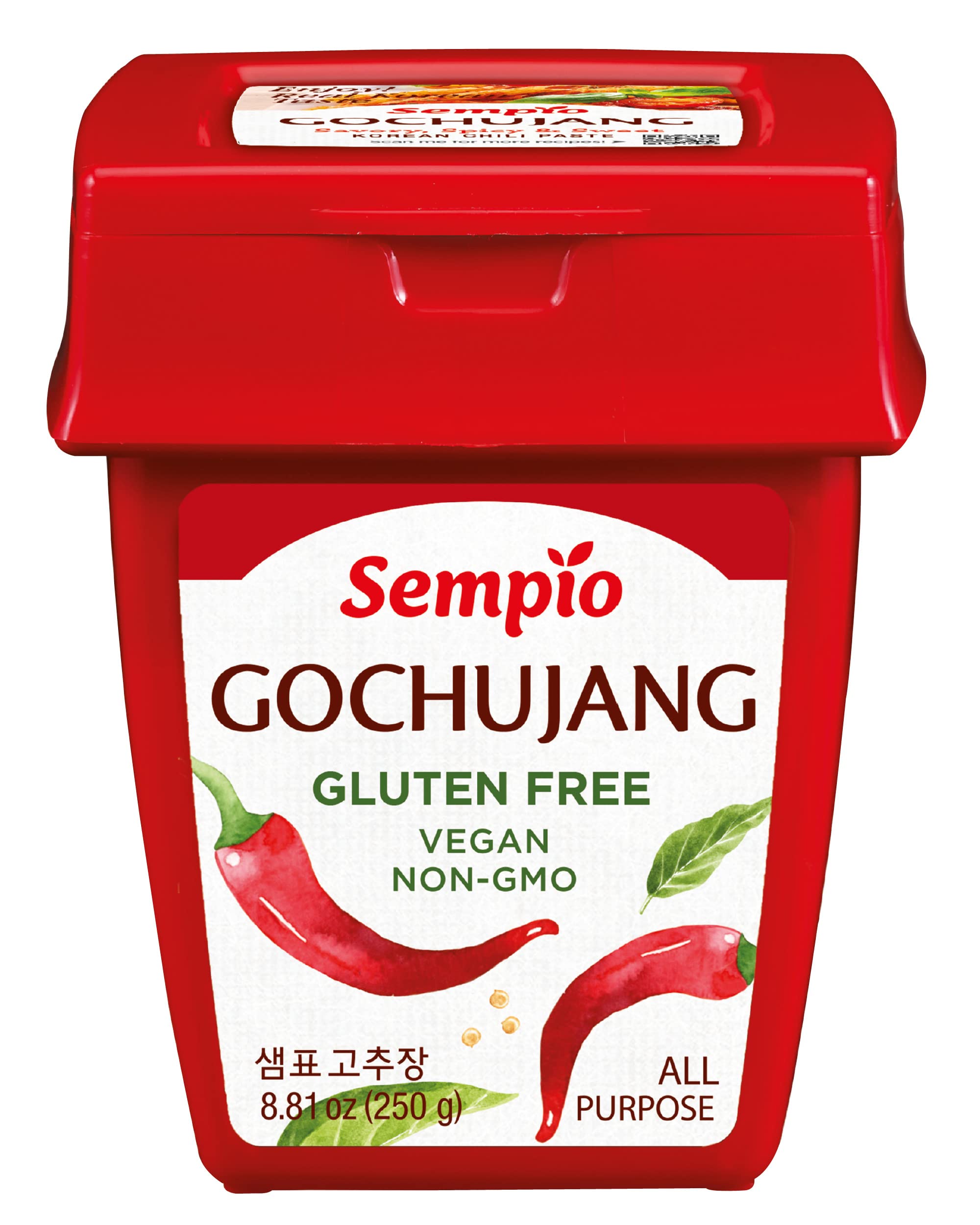 Sempio Gochujang (250g) - Koreanische Chili-Paste, süß, sauer, herzhaft & würzig. Rote Pfeffersauce für Tteokbokki, koreanisches Essen. Vegan, Nicht-GVO Angebot bei HelloDeals