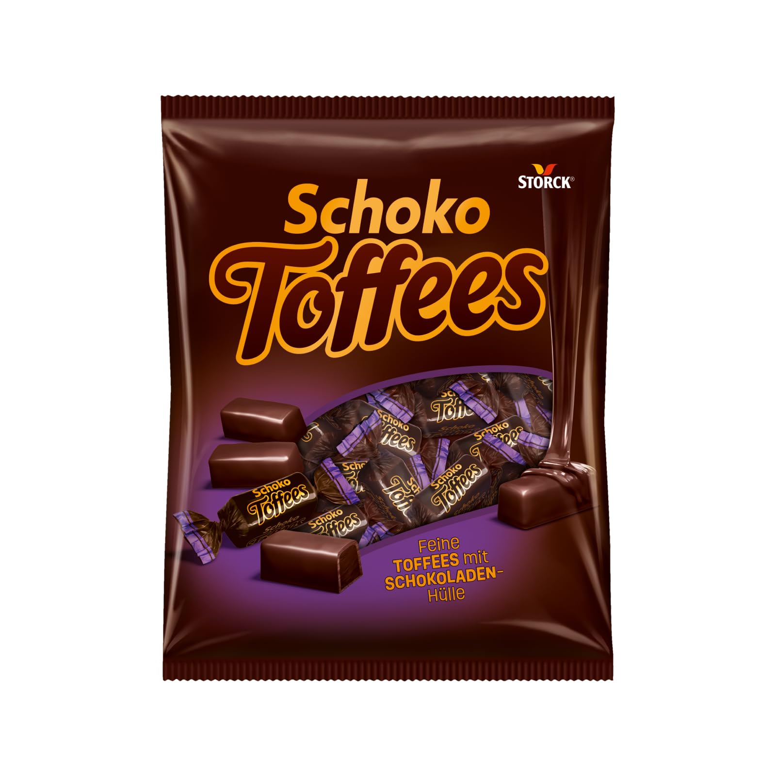 Schoko Toffees - 1 x 325g - Schokoladen Toffees mit feinherbem Schokoladenüberzug (30 Prozent) Angebot bei HelloDeals