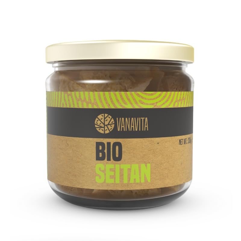 VanaVita BIO Seitan – Pflanzliche Alternative zu Fleisch, hochwertiger Fleischersatz, leicht würzig, exotischer Geschmack, hoher Proteingehalt, ideal für fleischlose Gerichte (200 g (1er pack)) Angebot bei HelloDeals