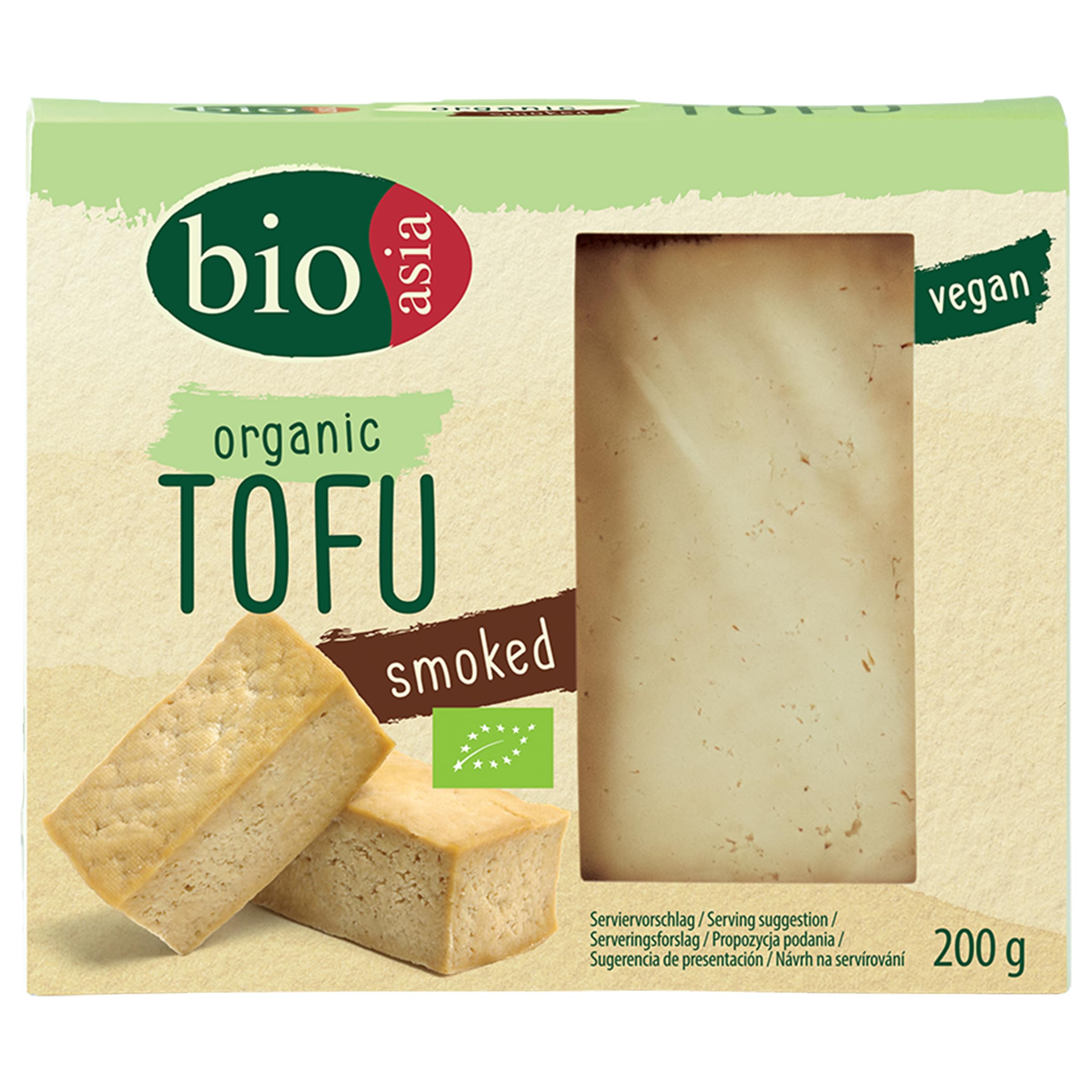 BIOASIA Bio Tofu, geräucherter Bio Tofu, Von Natur aus vegan und glutenfrei, 1 x 200 g Angebot bei HelloDeals