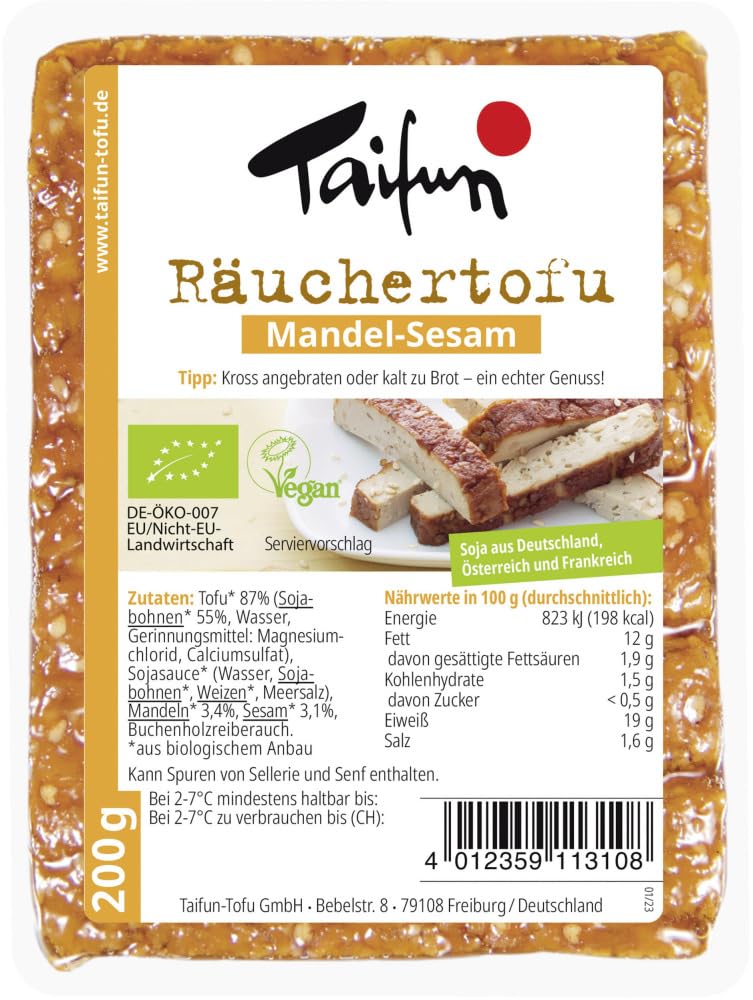 Räuchertofu Mandel-Sesam 6 x 200 gr 200 g (6er Pack) Angebot bei HelloDeals