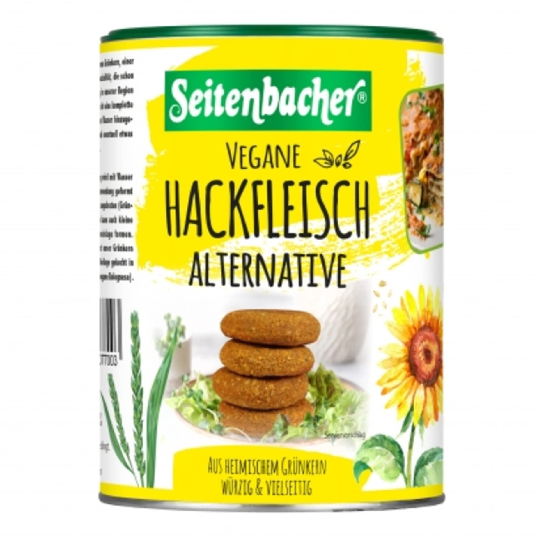 Seitenbacher Grünkern Hackfleisch Alternative I vegan I lactosefrei I sojafrei I schnell I einfach I für Bolognese, Lasagne, Burger, Curry, I ( 1 x 400g) Angebot bei HelloDeals
