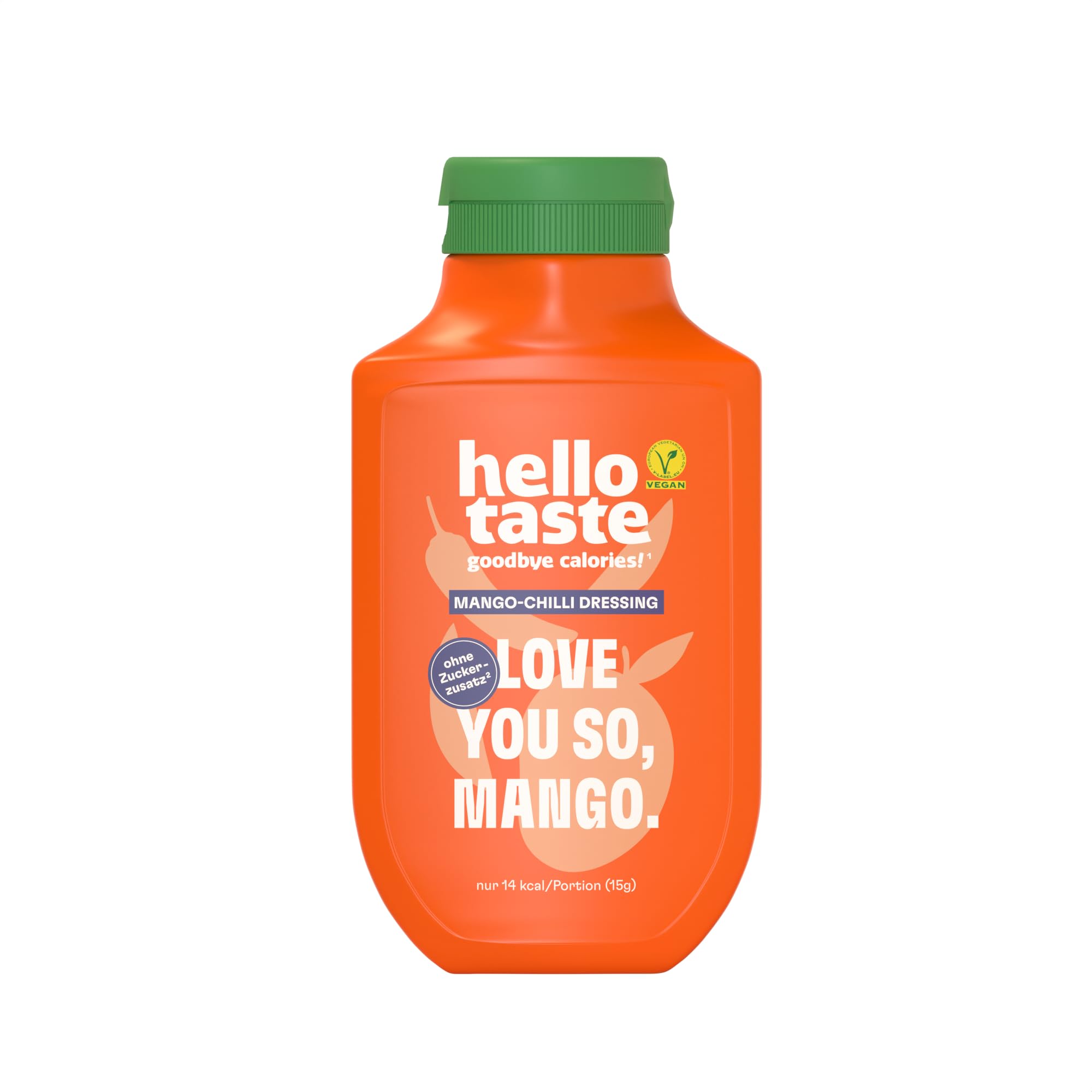 hellotaste Mango-Chili Dressing 300ml - kalorienreduziert, ohne Zuckerzusatz & voller Geschmack | Für Gerichte, zum Grillen uvm. | Vegan, aspartamfrei, glutenfrei, sojafrei | 1 x 300ml Angebot bei HelloDeals