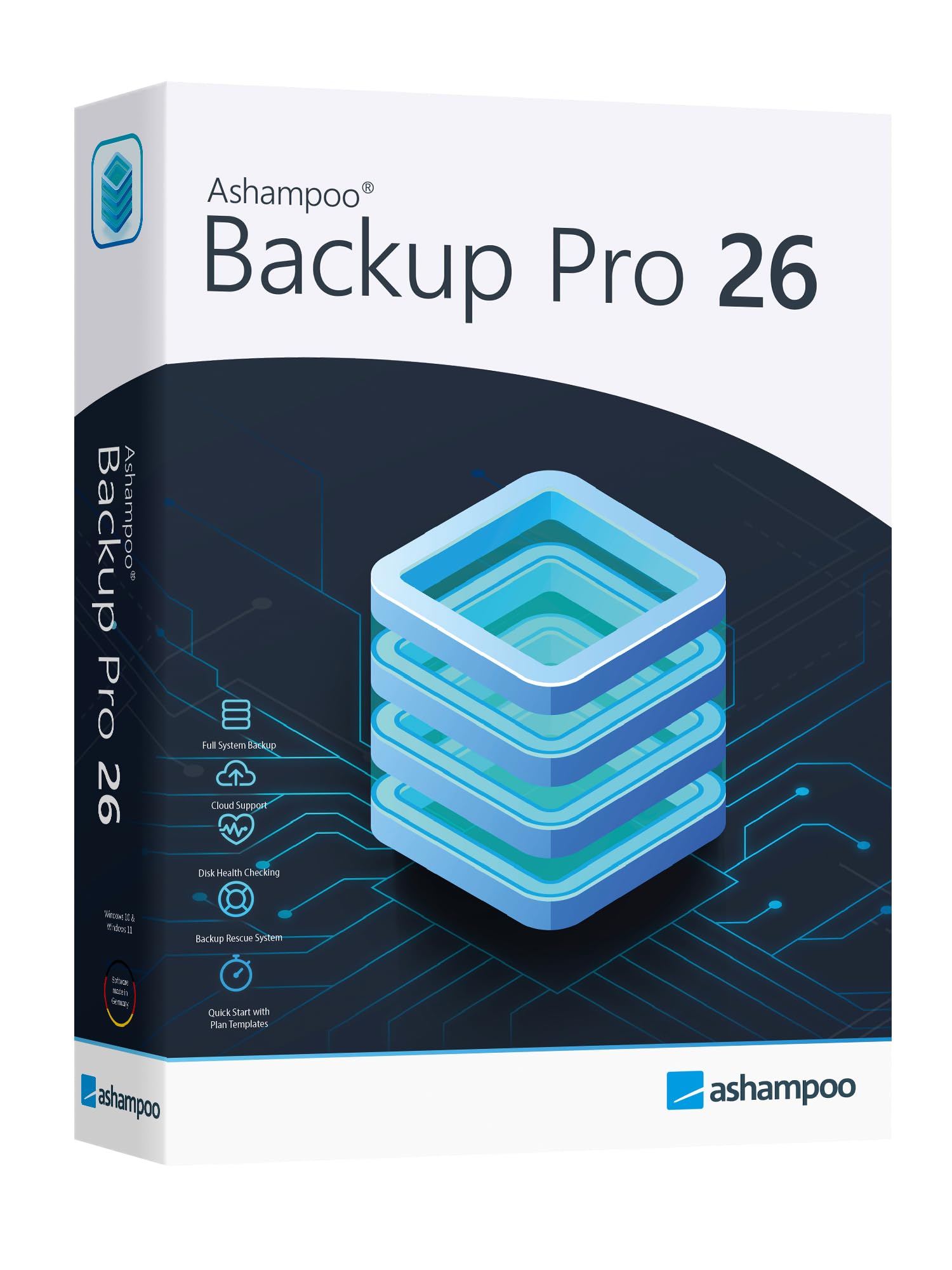 Backup Pro 26 - Datensicherung Programm, Rettung bei Malware-Befall, defekter Festplatte oder Windows Crashes - kompatibel mit Windows 11, 10 Angebot bei HelloDeals