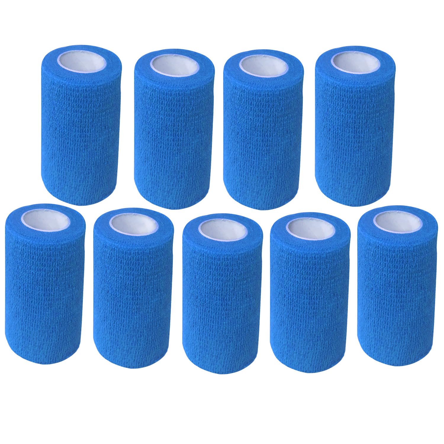 ANAMPION Selbstklebender Verband 9Rollen, 7.5cmx4.5m Non-Woven Selbsthaftende Bandage für Mensch und Tier, Flexibel Elastische Binde für Sport,Haustiere (Blau) 7.5CM 9 Rollen Blau Angebot bei HelloDeals