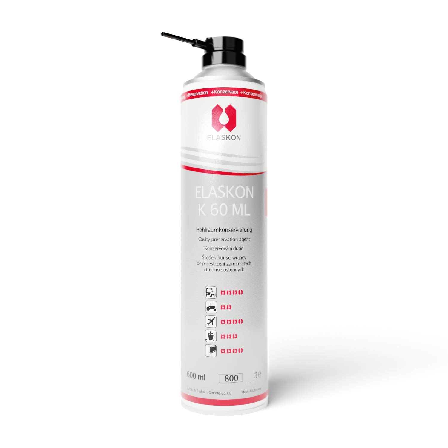 ELASKON K 60 ML - Hohlraumversiegelung 600ml / Korrosionsschutz Spray/Rostschutz Spray/Rostschutz Grundierung/Hohlraumkonservierung/Hohlraum Fett in der Aerosoldose 600 ml Sprayflasche Angebot bei HelloDeals