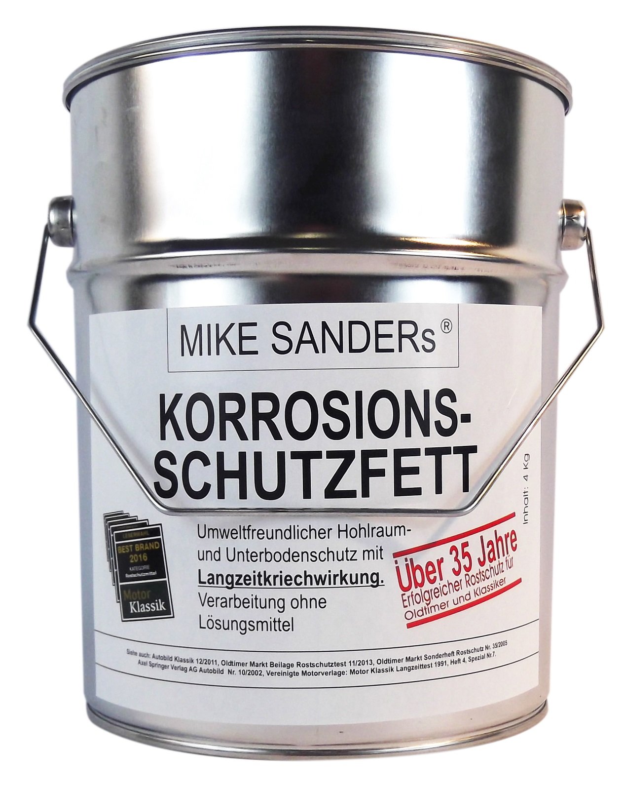 MIKE SANDERS Korrosionsschutzfett Hohlraumversieglung Rostschutz 4 kg Angebot bei HelloDeals