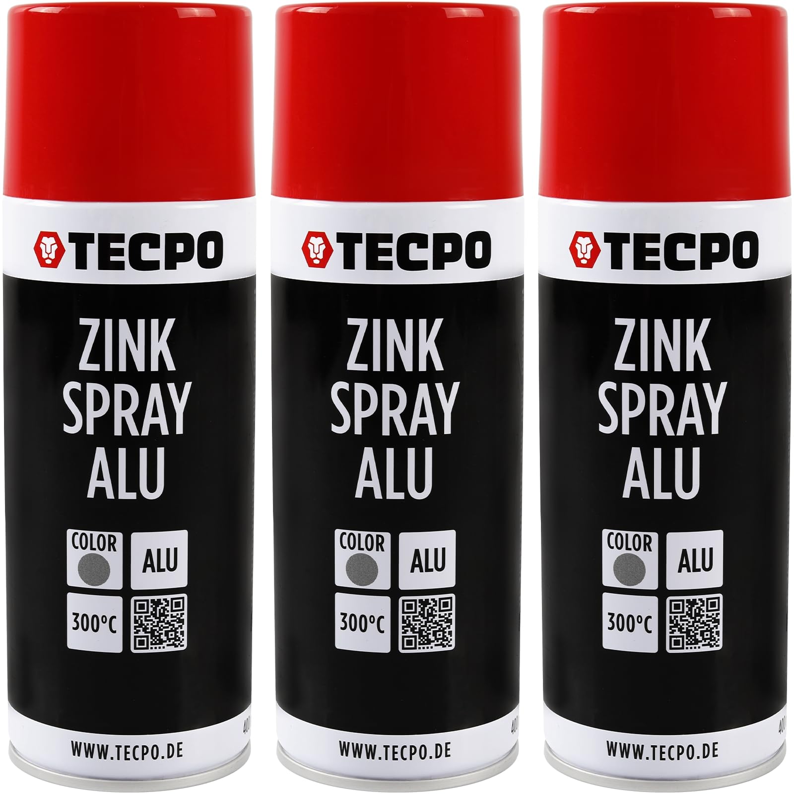 TECPO 3x Zinkspray Metall Alu Hell, 400ml Zink Alu Spray Rostschutzfarbe Korrosionsschutz Rostschutz Beschichtung Grundierung Korrosionsschutzmittel Metallschutzlack 1.2 l (1er Pack) Angebot bei HelloDeals