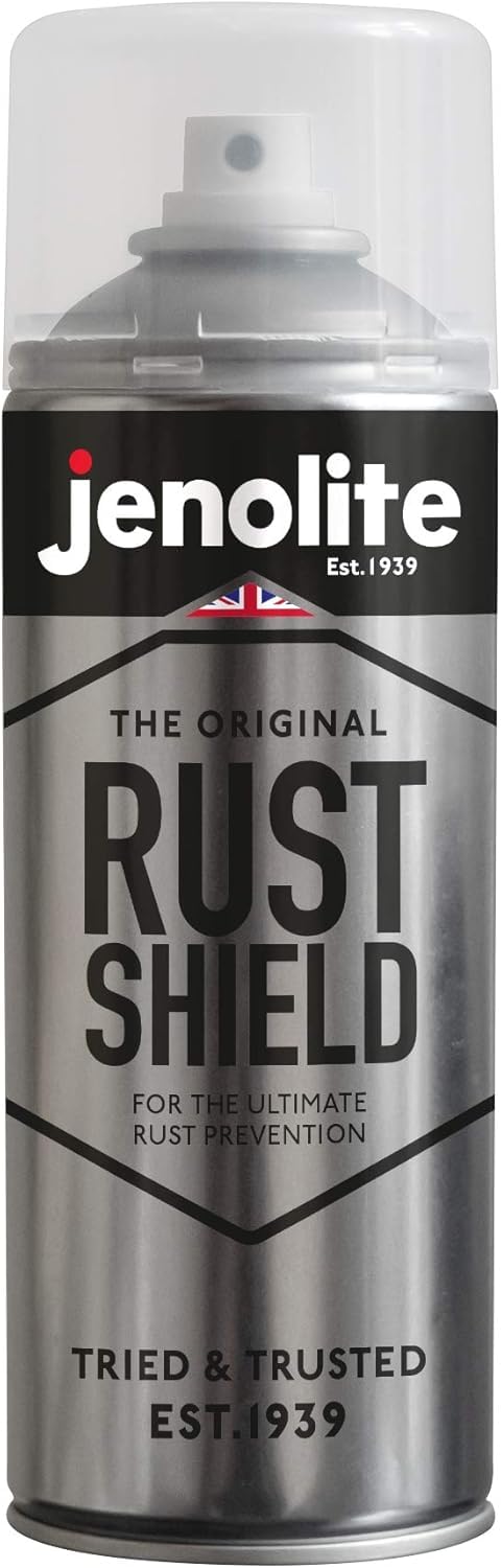 JENOLITE Rust Shield | Rostschutz Klarlack Spray | 400ml | Korrosionsschutz für Metall | Schützt vor Rost & Witterung | Autos, Motorräder, Dekorationen, blankes Metall & Lacke | Wetterfest 400ml (pack of 1) Angebot bei HelloDeals