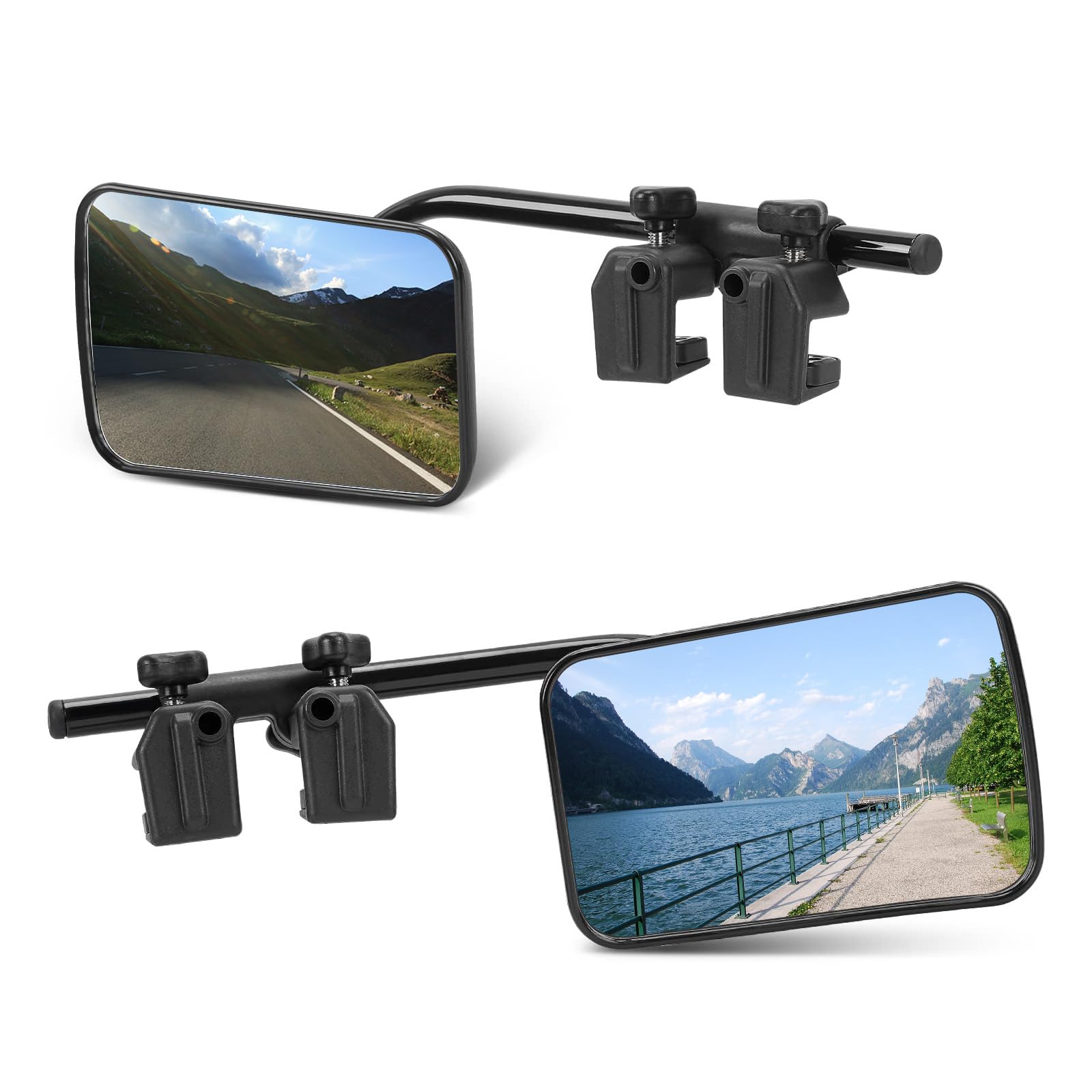Orifesio 2 Stück Wohnwagenspiegel Universal, Verstellbarer Wohnwagen Spiegel Auto, Außenspiegel Wohnwagen, Caravanspiegel, Spiegel für Wohnwagen Universal, Spiegelverlängerung Wohnwagen Angebot bei HelloDeals