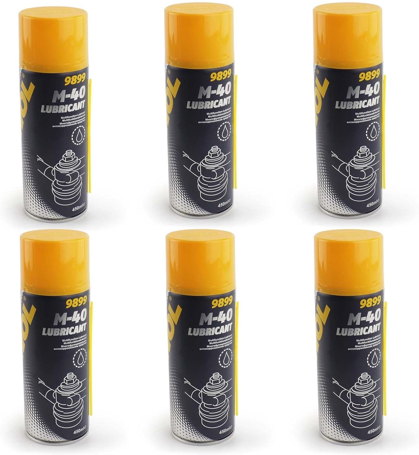 6 X Mannol M-40 Multifunktionsspray Kriechöl 450ml Angebot bei HelloDeals