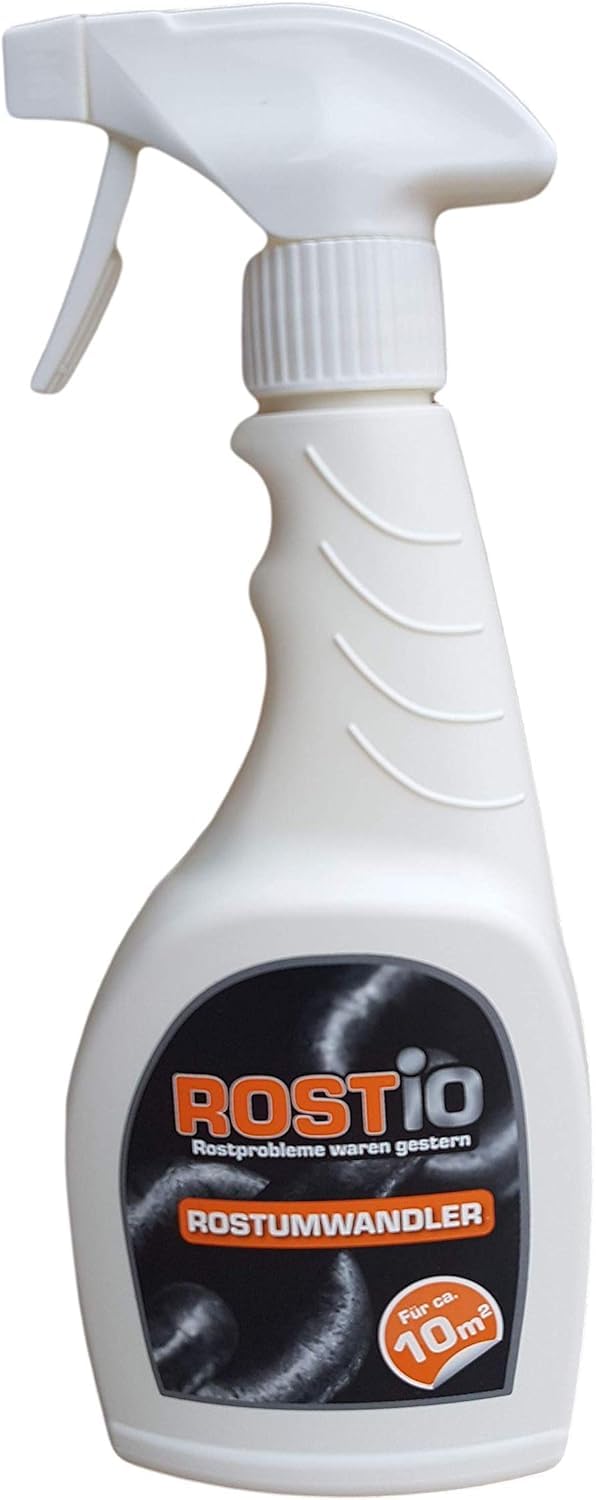 Rostio Rostumwandler & Grundierung Sprühflasche | Hocheffektives Rostkonverter Spray | 500 ml (1 Stück) 500 ml (1er Pack) Angebot bei HelloDeals
