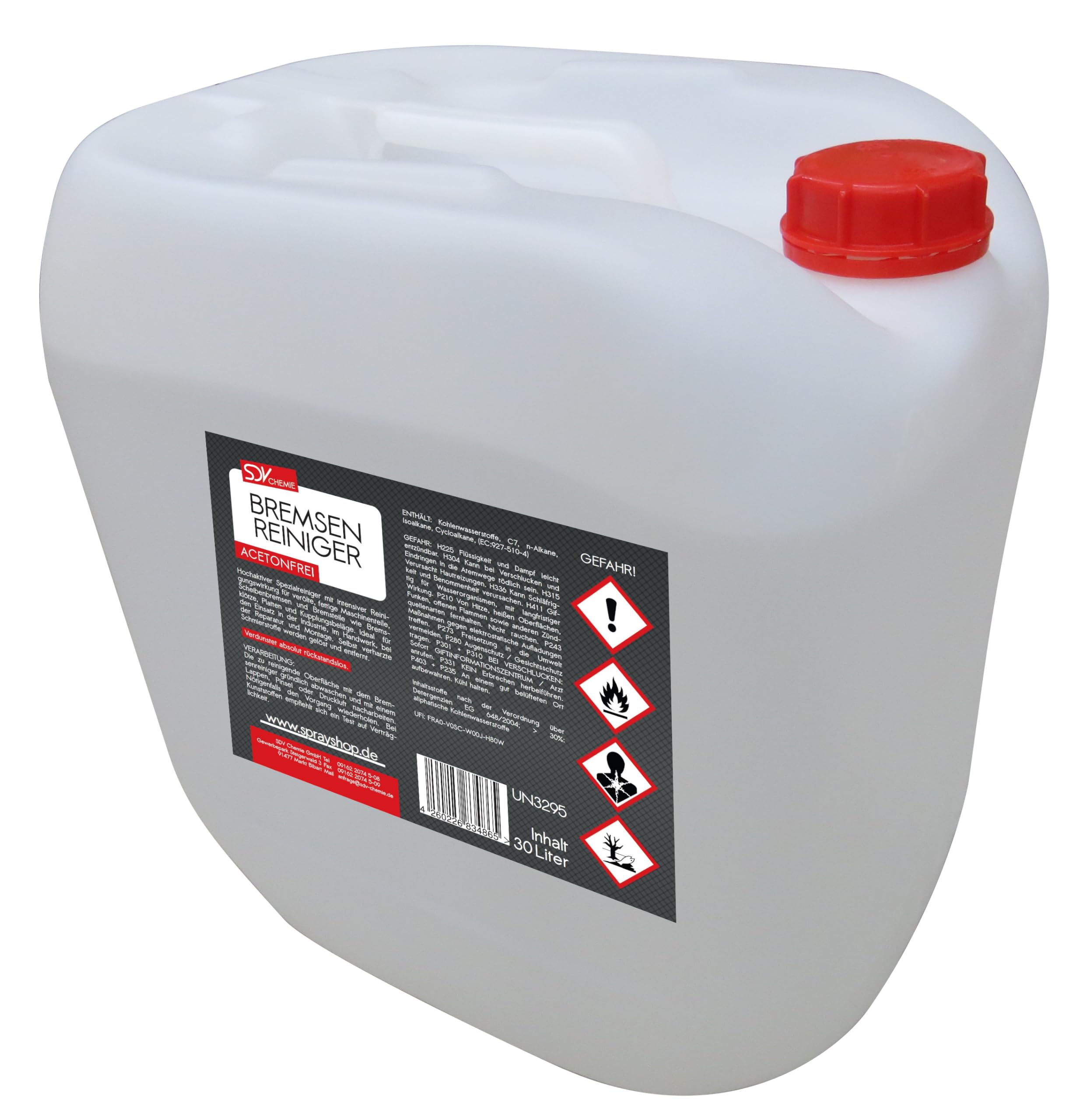 SDV Chemie Bremsenreiniger 2X 30L Schnellentfetter Teilereiniger Montagereiniger 60 Liter Angebot bei HelloDeals