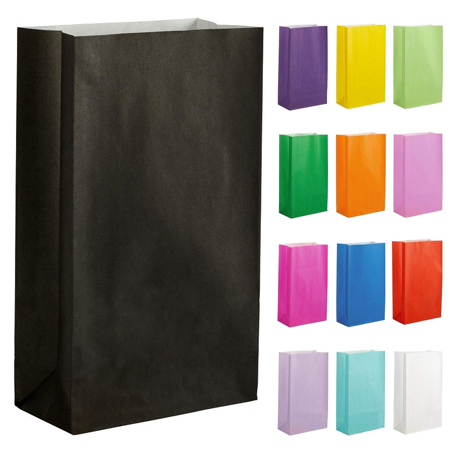 Thepaperbagstore 20 Schwarze Partytüten aus Papier – 14x24.5x7cm - Bunte Geschenktüten aus Papier für Kinder- und Erwachsenenpartys, Geburtstage, Hochzeiten, Junggesellinnenabschiede und Süßigkeiten Schwarz 1 stück (20er Pack) Angebot bei HelloDeals