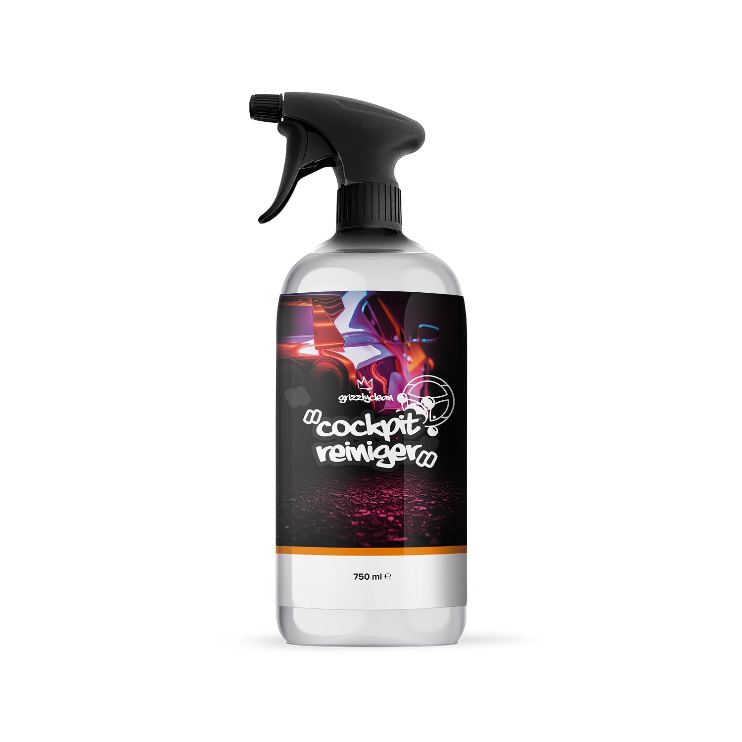 GrizzlyClean Cockpit Reiniger - Auto Innenraum Reiniger für Kunststoff, Lenkrad & Armaturenbrett - Cockpitspray mit Mikrofasertuch - Antistaub & Antifingerprint Effekt (750ml) Angebot bei HelloDeals