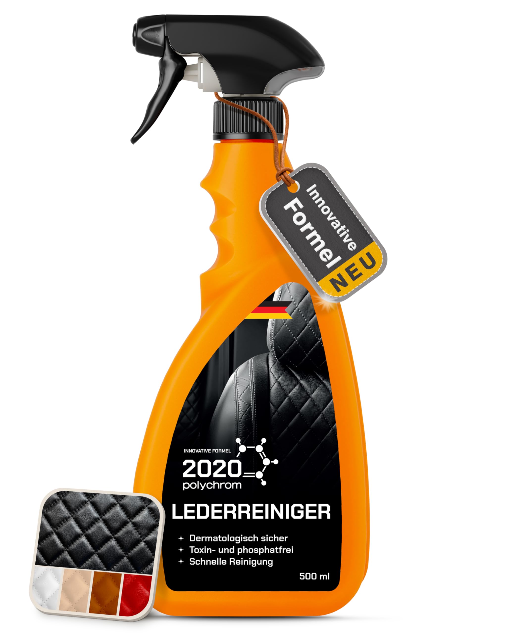 CARHOLICS Auto Innenraum Reiniger Set (500ml) inkl. Mikrofasertuch Made in Germany - Cockpit Reiniger Innenraumreiniger für Kunststoff, Polsterreiniger Cockpitpflege Auto auto reinigungsset innenraum Angebot bei HelloDeals