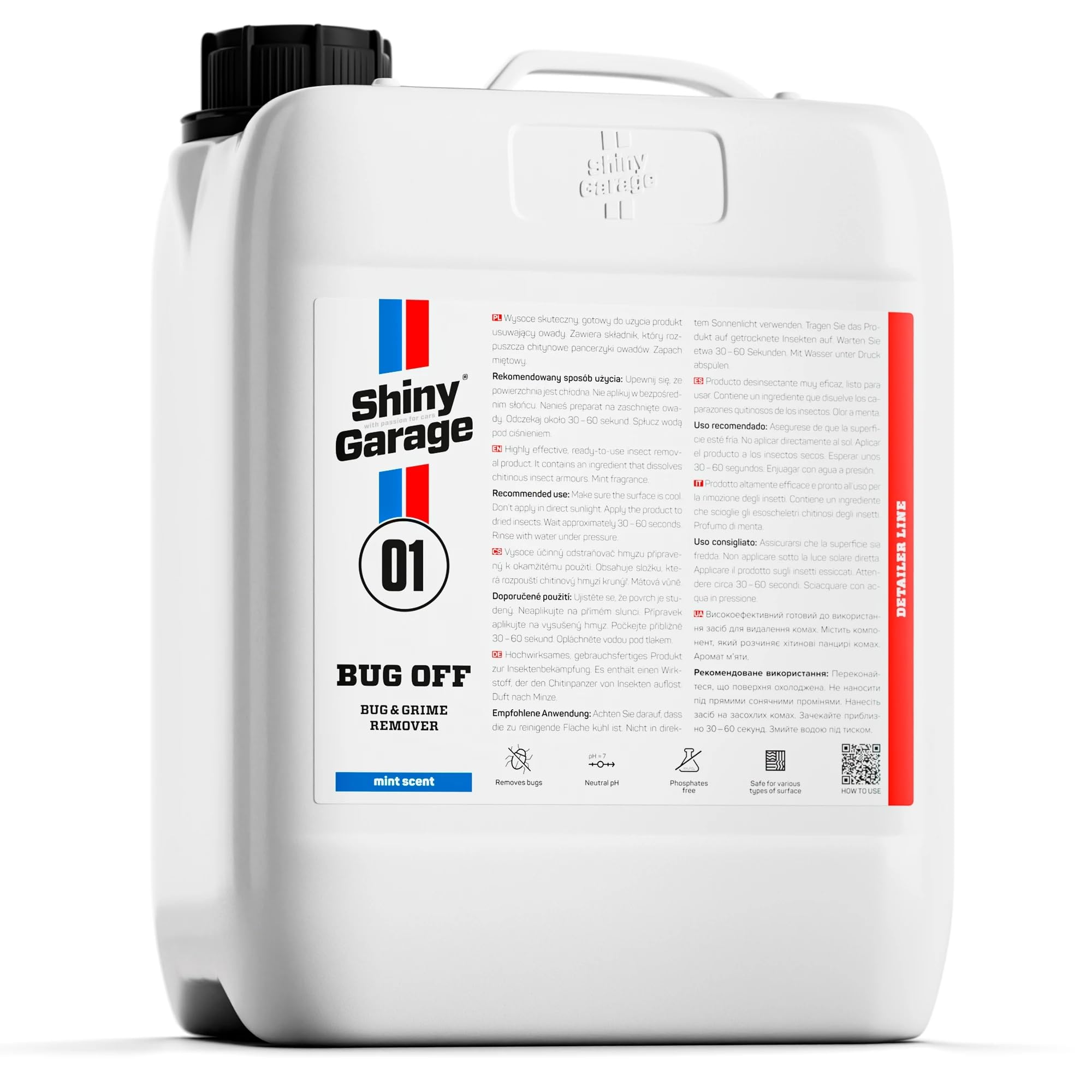 SHINY GARAGE Bug Off Insektenentferner 5 L | Für Auto Lack Scheiben Scheinwerfer Neutraler pH-Wert Schonend Schnelle Wirkung Minzduft Angebot bei HelloDeals