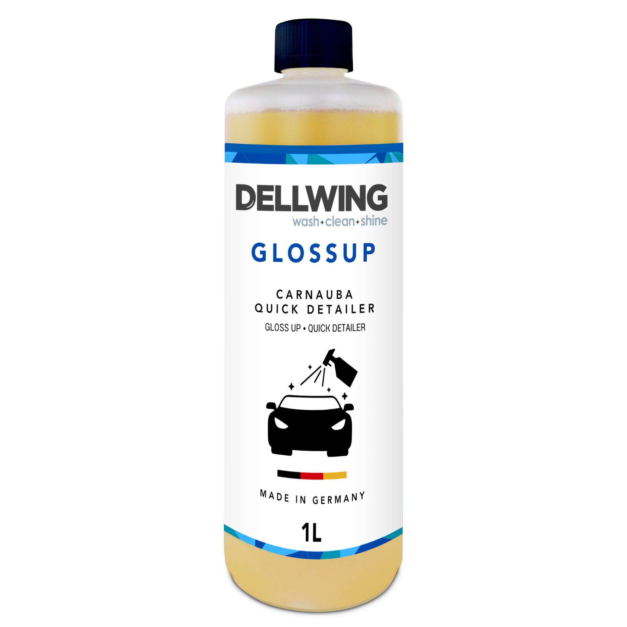 Dellwing GlossUp Quick Detailer 1 l, Lack Schnellreiniger mit Abperleffekt, Lackversiegelung für Schutz und Glanz, Autoreinigung Made in Germany Angebot bei HelloDeals