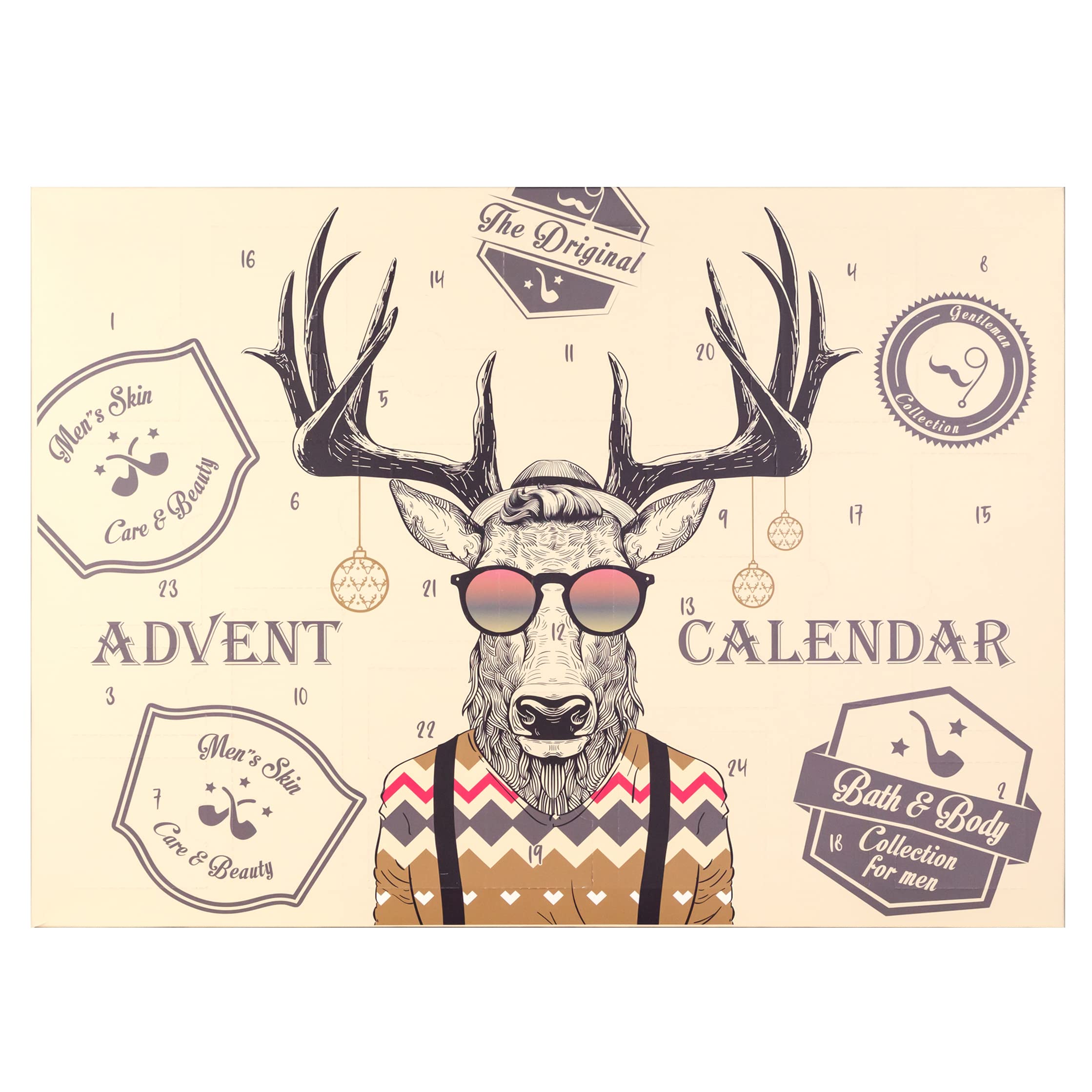 FANCY DEER Body Care Adventskalender - Körperpflege Weihnachtskalender - Herren Adventskalender für Männer Angebot bei HelloDeals