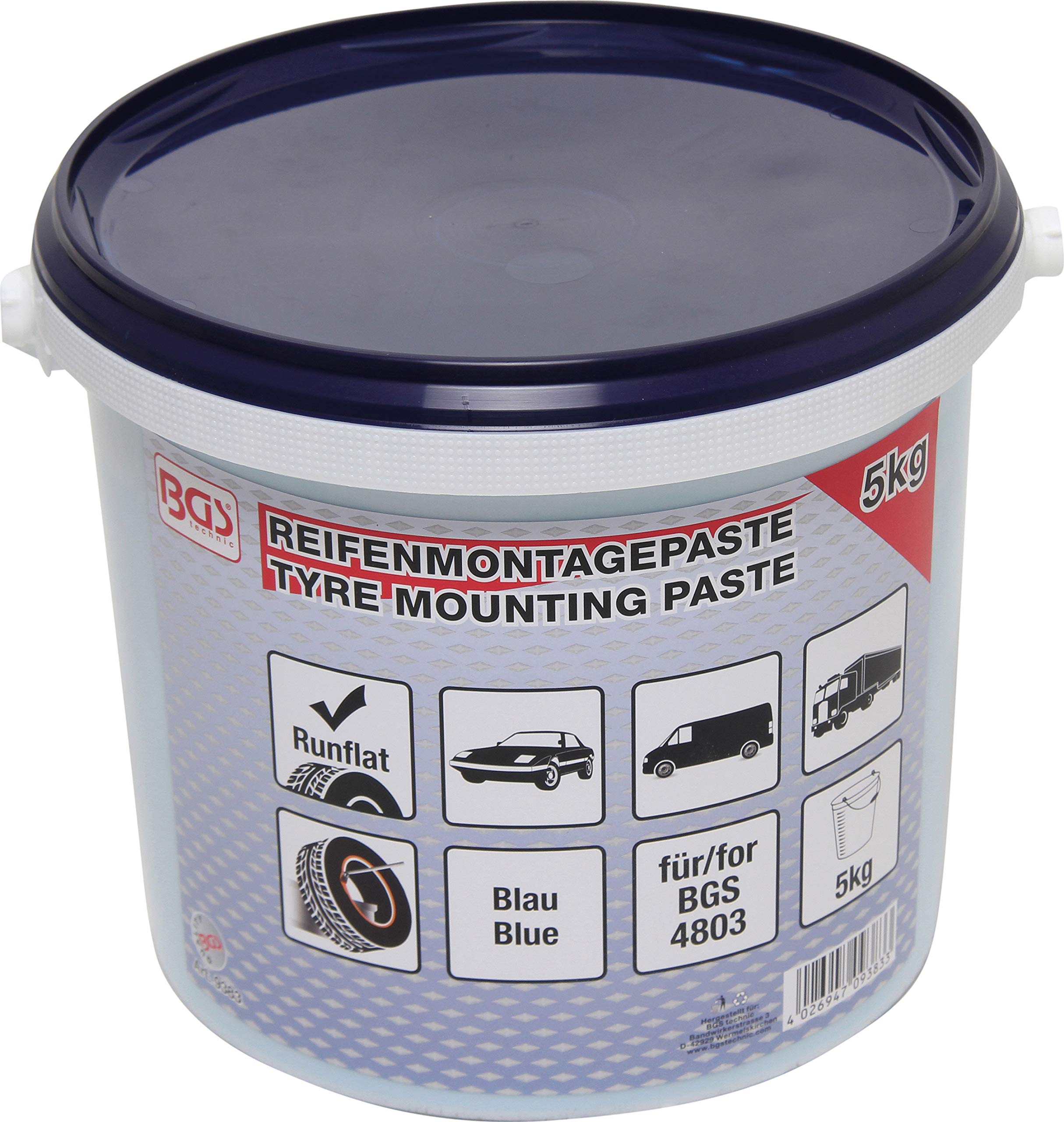 BGS 9383 | Reifenmontagepaste für Run-Flat-Reifen | blau | 5 kg blau | für Run-Flat-Reifen Angebot bei HelloDeals