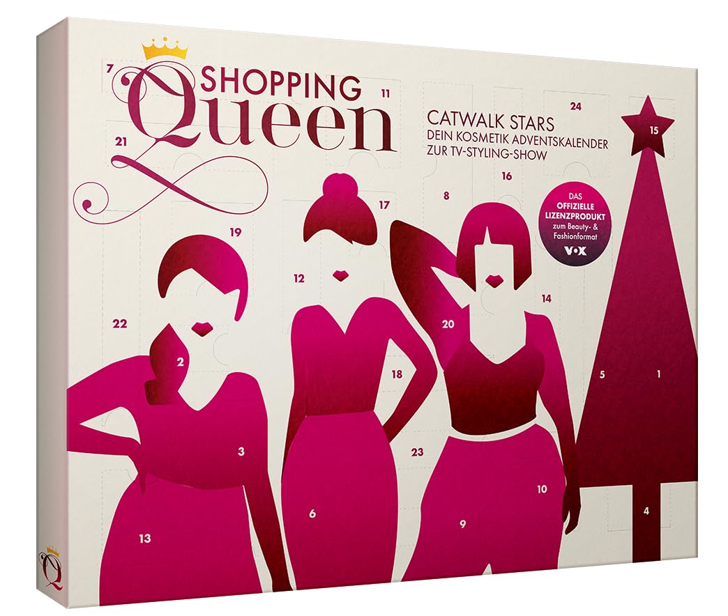 Shopping Queen Beauty-Adventskalender, Catwalk Stars Edition, 24 Kosmetik- und Accessoire-Überraschungen, Weihnachtskalender Angebot bei HelloDeals