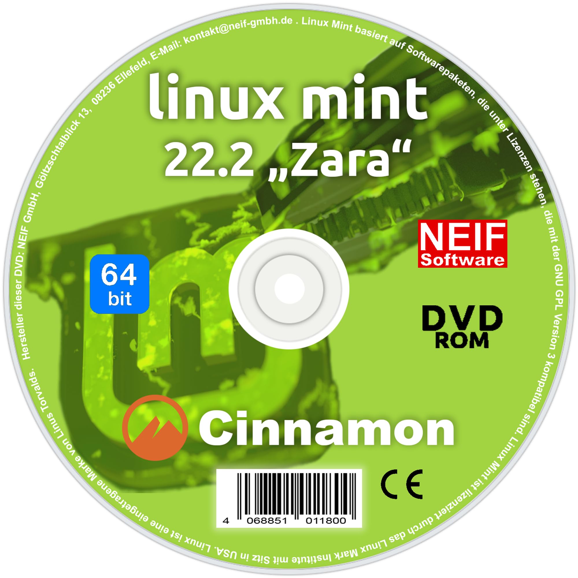 DVD mit Linux Mint 22.2 "Zara" Cinnamon Angebot bei HelloDeals