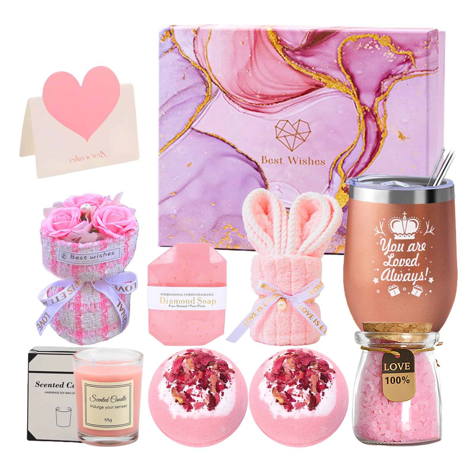 Geschenke für Frauen, Geburtstagsgeschenk, Jubiläumsgeschenke für Frauen, Selbstfürsorge Set Wellness Geschenke, Entspannung Geschenkset, Weihnachtsgeschenke für Freundinnen, Mutter, Frau, Mädchen Angebot bei HelloDeals