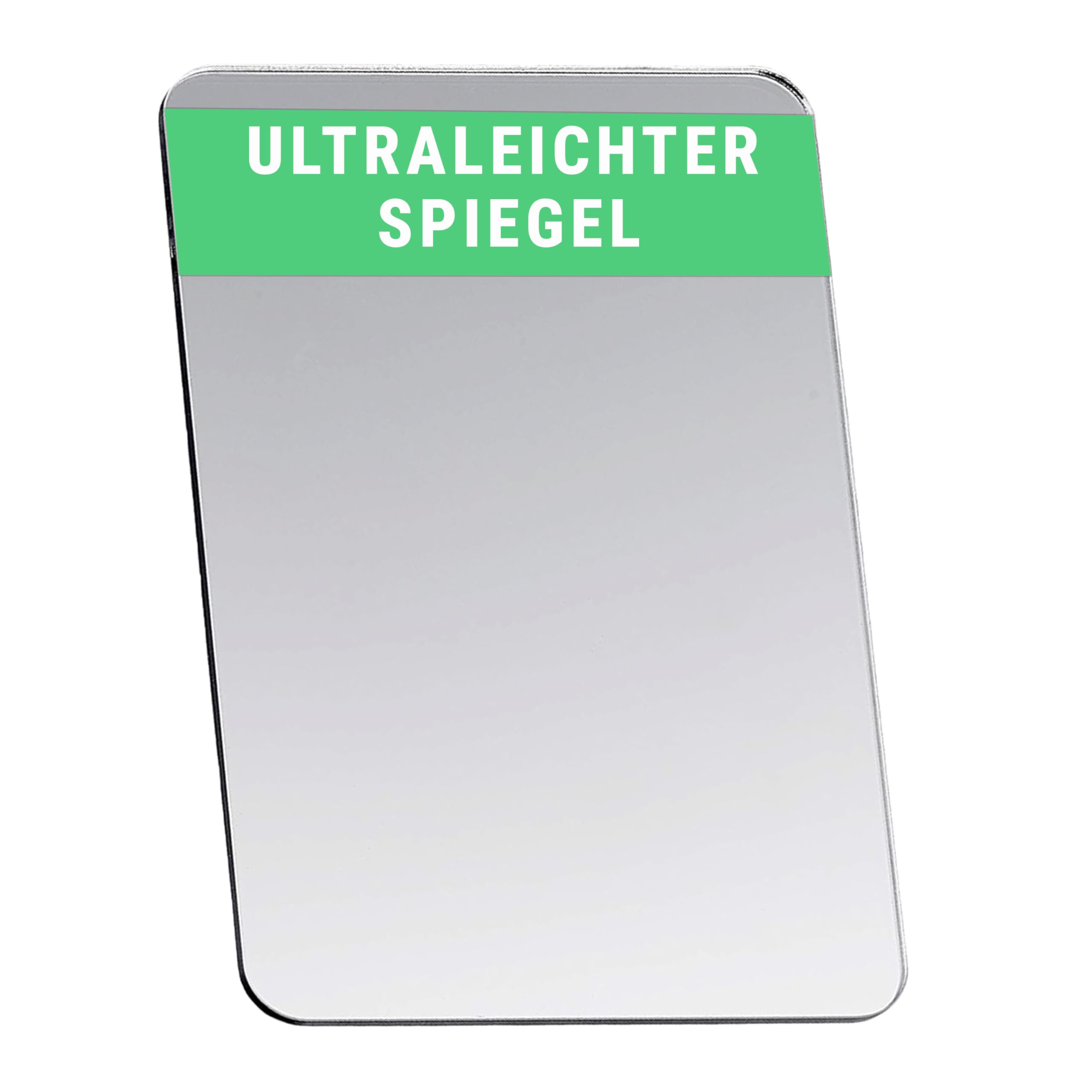 Falkenhorn Handspiegel – doppelseitiger, ultraflacher Acryl-Spiegel in rechteckiger Form, ideal für Basteln, Kinder, DIY, Geldbörse, Kosmetik und unterwegs – 10,0 × 15,0 cm (rechteckig), 1 Stück 1er Rechteckig - 10x15cm Angebot bei HelloDeals