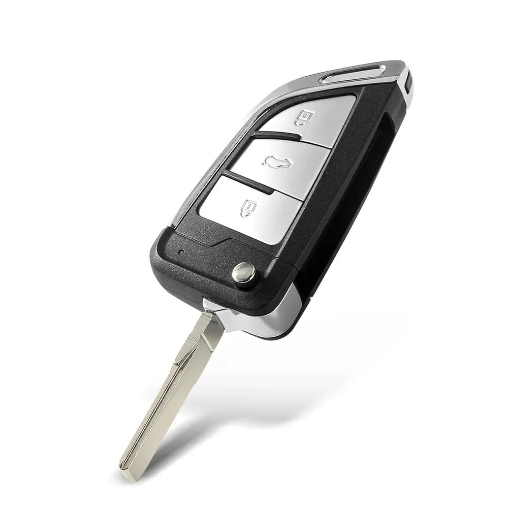 NEU 3-Knopf-Klapp-Fernschlüssel-Ersatzgehäuse FOB Shell Autoschlüssel Gehäuse Funkschlüssel für VW Transporter T5 Polo G Uncut Blade (3-Tasten-Upgrade) Angebot bei HelloDeals