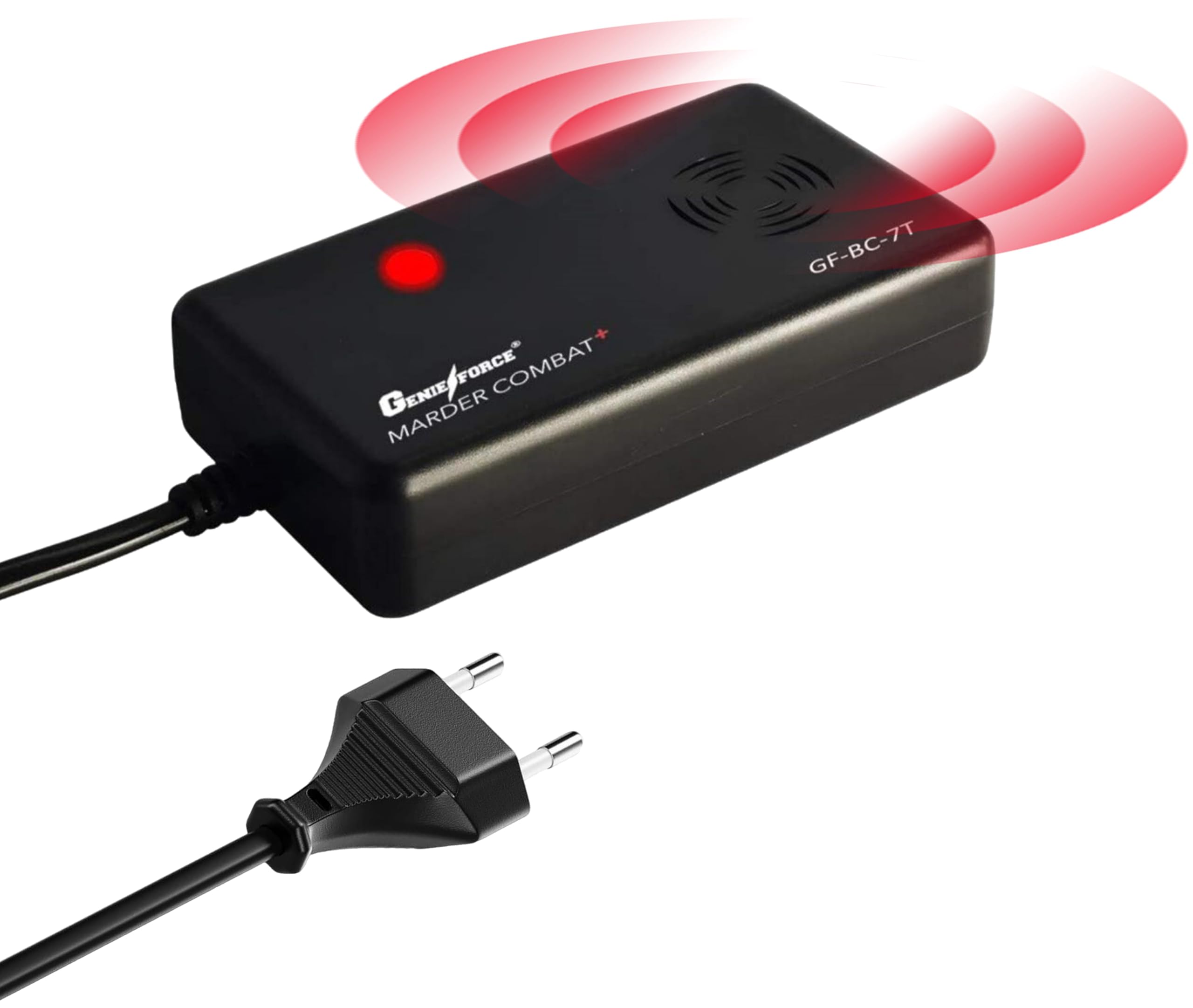 Genieforce® Marder Combat+ Indoor Marderschutz, Marderschreck Ultraschallgerät, Marderabwehr, Mäuseabwehr für Haus, Dachboden, Keller und Garten, 230V Netzstecker - GF-BC-7T Angebot bei HelloDeals