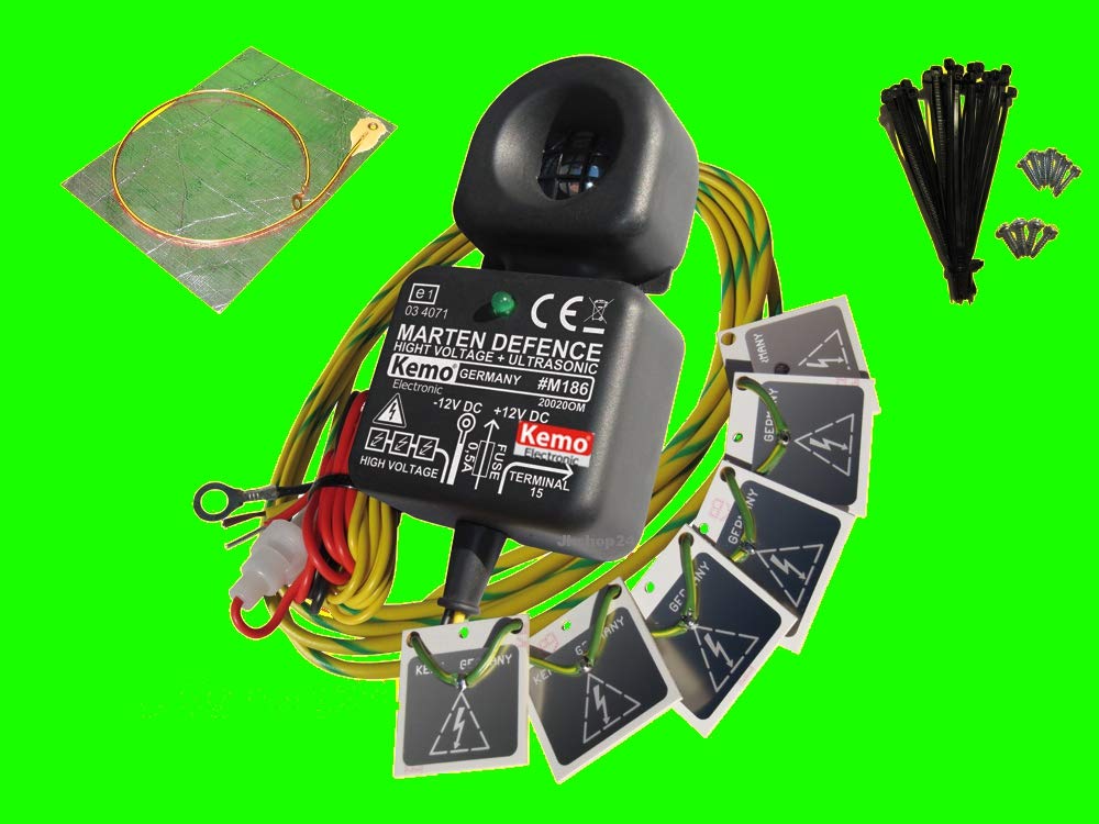 KEMO Marder-Set M115N Marderscheuche Marderabwehr Marderschutz für Kfz 12 - 15 V/DC + Masse-Matte Z115 f. Elektro-Marderschock-Geräte Angebot bei HelloDeals