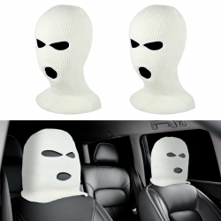 JIEYAO 2 Stück Lustiger Auto kopfstützenbezüge, Personalisierte Lustige Mütze Universal Kopfstützen Abdeckung Atmungsaktiver Kopfstützenbezug Lustige Autositz Kopfbedeckung Autositz Kopfstützen Geräte Weiß Angebot bei HelloDeals
