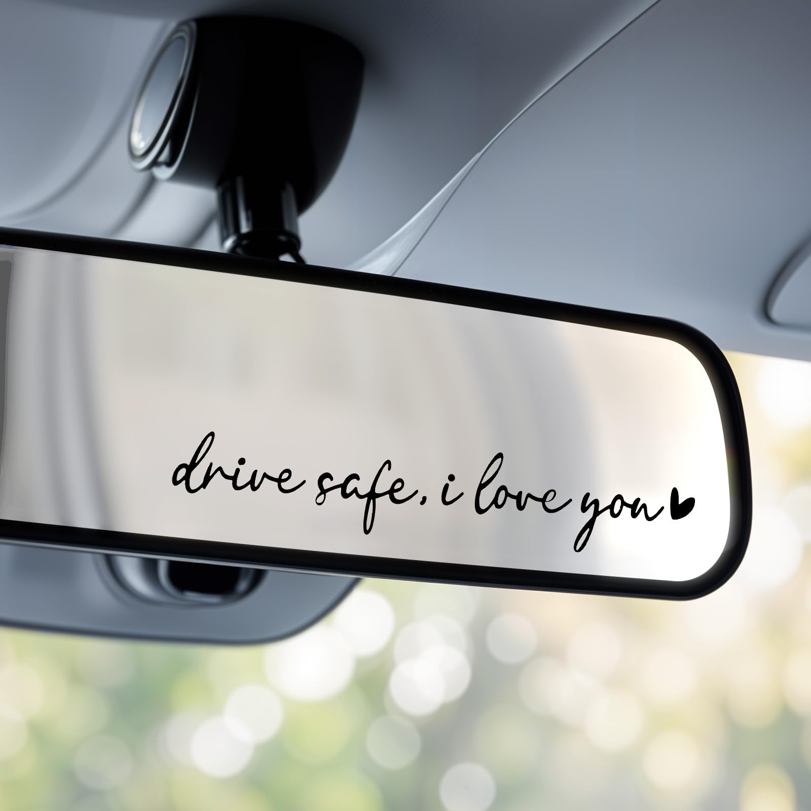 4 Stück I Love You Drive Safe Spiegel Aufkleber, Vinyl Rückspiegel Aufklebers, Autoaufkleber Aufkleber für Spiegel, Autodekoration Geschenk für Fahrer Frauen Männer Schwarz Angebot bei HelloDeals