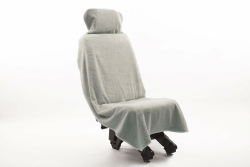 Castejo Autoschonbezüge, Wohnmobilbezüge, Einzelsitzbezug aus 100% Baumwolle mit Klettverschluß, als Überwurf, für Sportler, Camper, Werkstätten usw. in beige, grau, Silber o. blau ca. 75x157cm Angebot bei HelloDeals