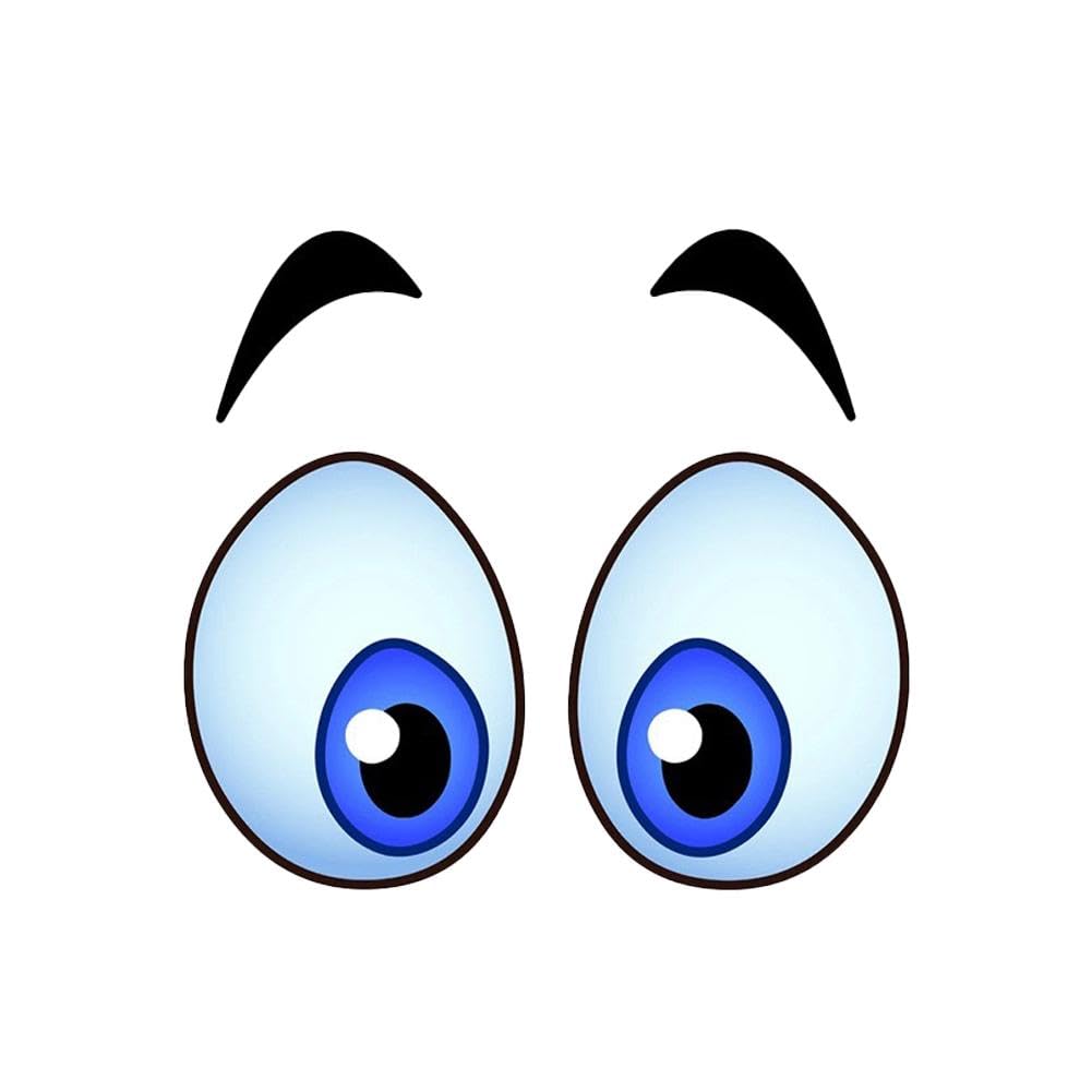 Generisch Augen Aufkleber Lustig Augenaufkleber für Roboter wasserdichte,Aufkleber Augen-Paar für Saugroboter Mähroboter Auto oder Staubsauger - selbstklebend Angebot bei HelloDeals