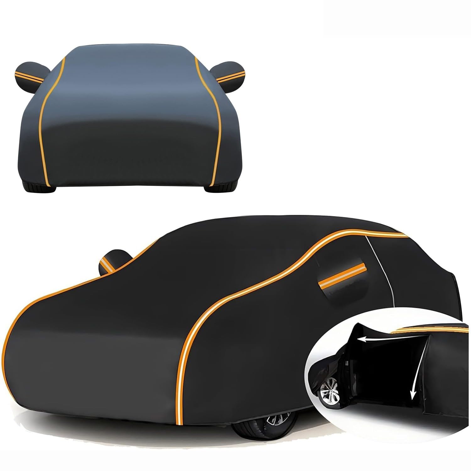 Auto Abdeckplane für 𝖡𝖬𝖶 Z3 1996-2002 Wasserdicht Autogarage Abdeckung Staubdicht Atmungsaktiv UV-beständig Autoabdeckung Mit Nachtreflexionsstreifen(Schwarz) Schwarz für 𝖡𝖬𝖶 Z3 1996-2002 Angebot bei HelloDeals