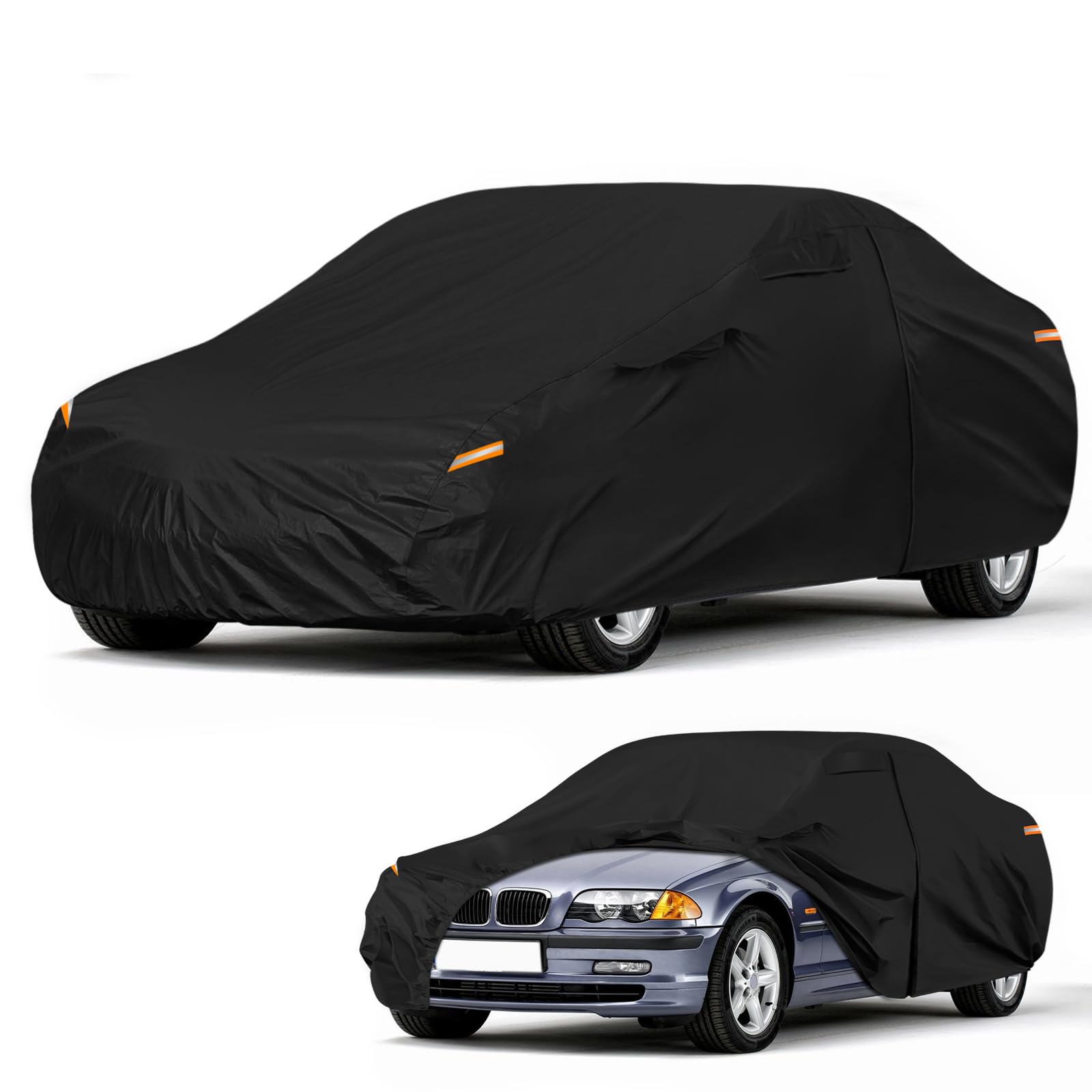 Autoabdeckung Wasserdicht für 1990-2006 BMW 3 Series E30/E36/E46 Estate, Vollgarage Autoplane Auto Abdeckplane Winter Sommer Allwetter Outdoor Abdeckung mit Reißverschluss Tür, Windschutzbänder 1990-2006 E30 Estate Angebot bei HelloDeals